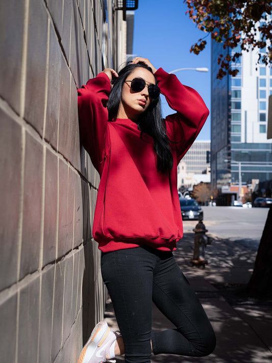 Notorious Sweater - Dark Pink – ARYA Athleisure