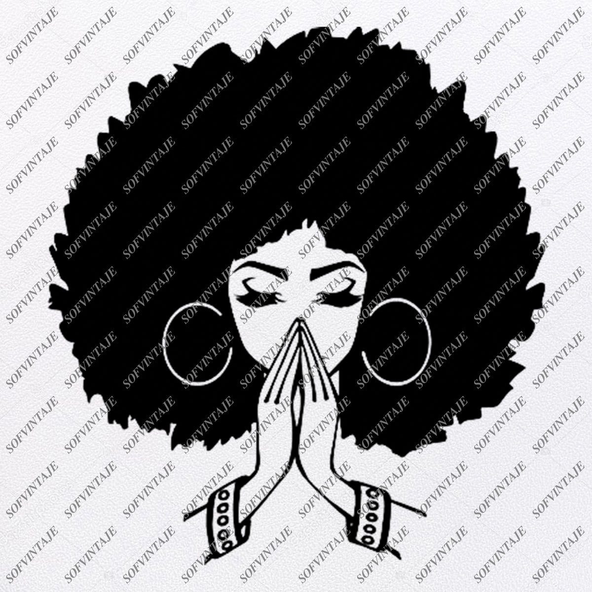 Download African American Girl Silhouette Svg - African Woman ...