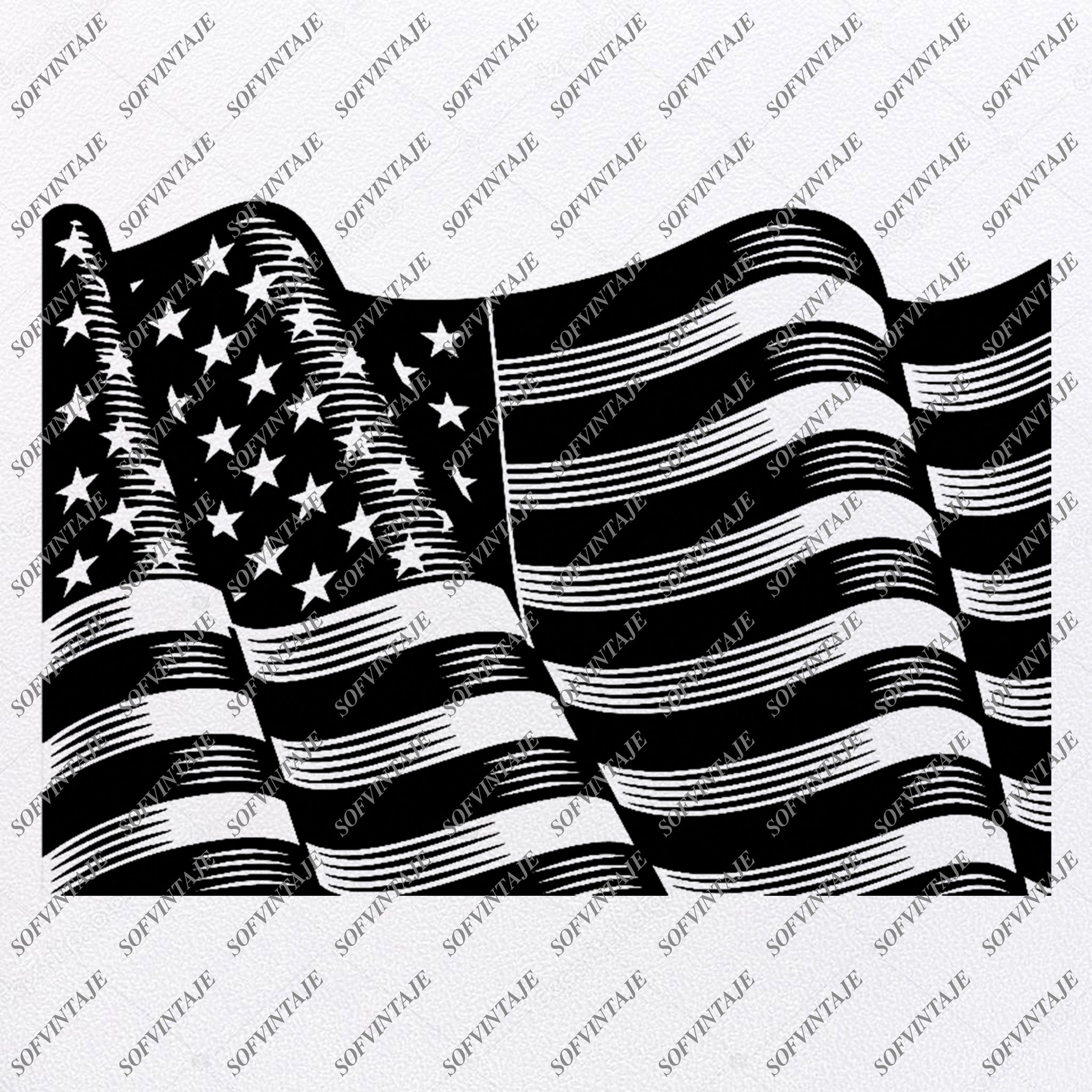 Download America Flag Svg Files Usa Flag Svg Design Original Design Svg Sofvintaje