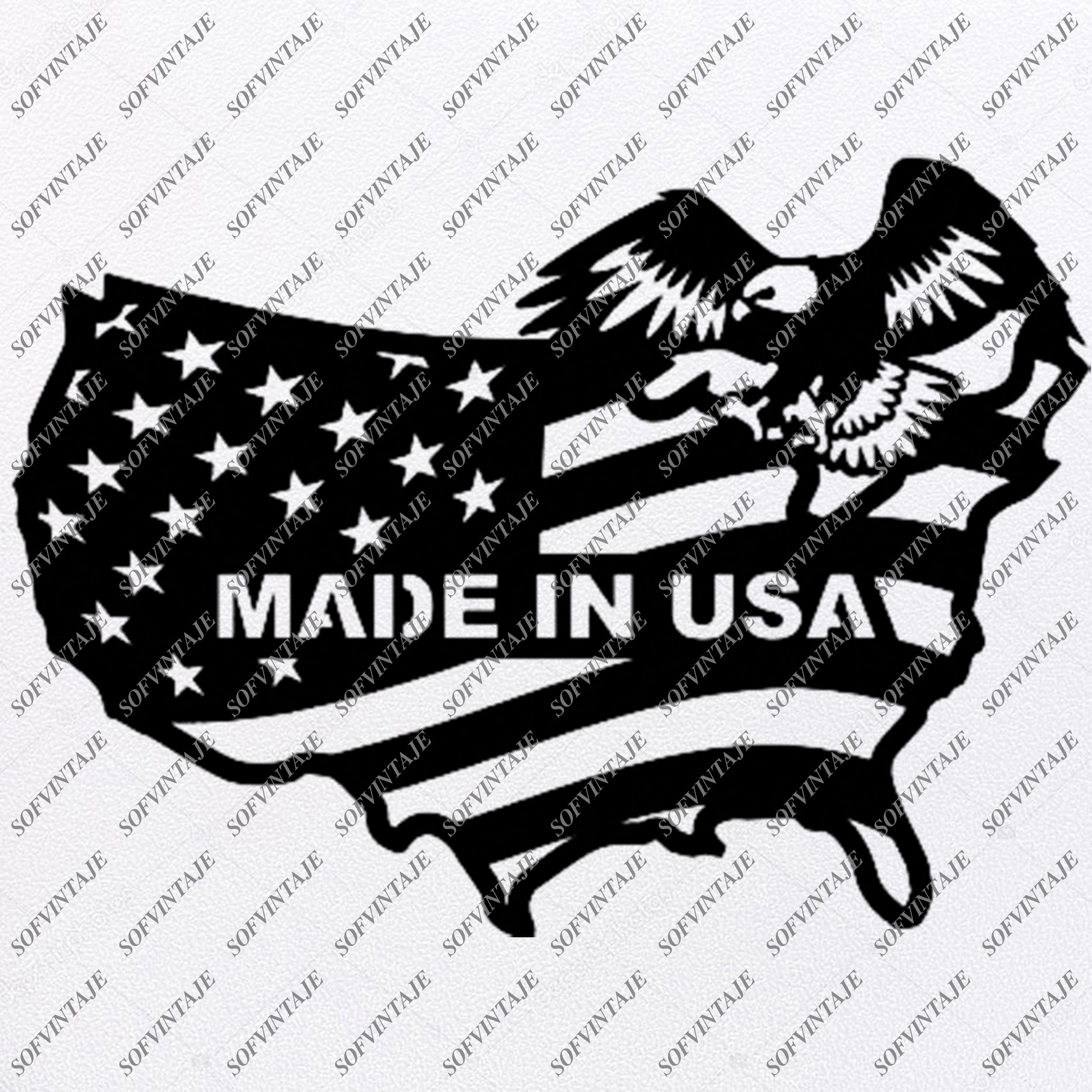 Download America Eagle Svg File Made In Usa Country Usa Original Design Usa Fla Sofvintaje