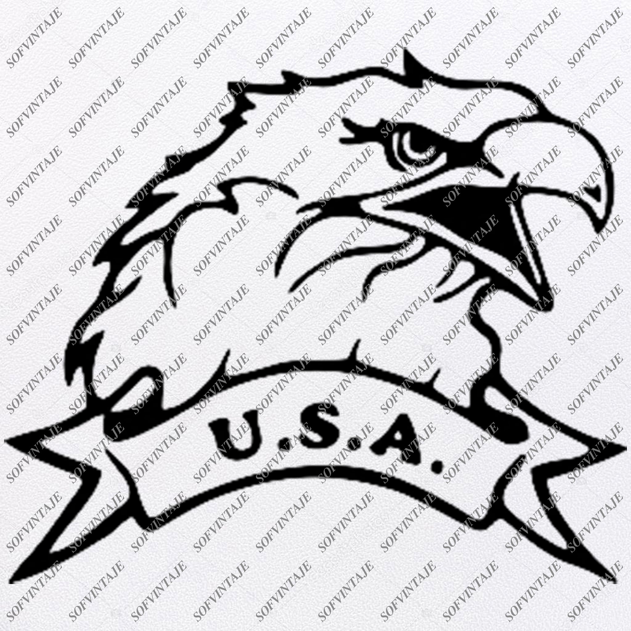 Download America Eagle Svg File Eagle Usa Original Design Eagle Clip Art Eagle Sofvintaje