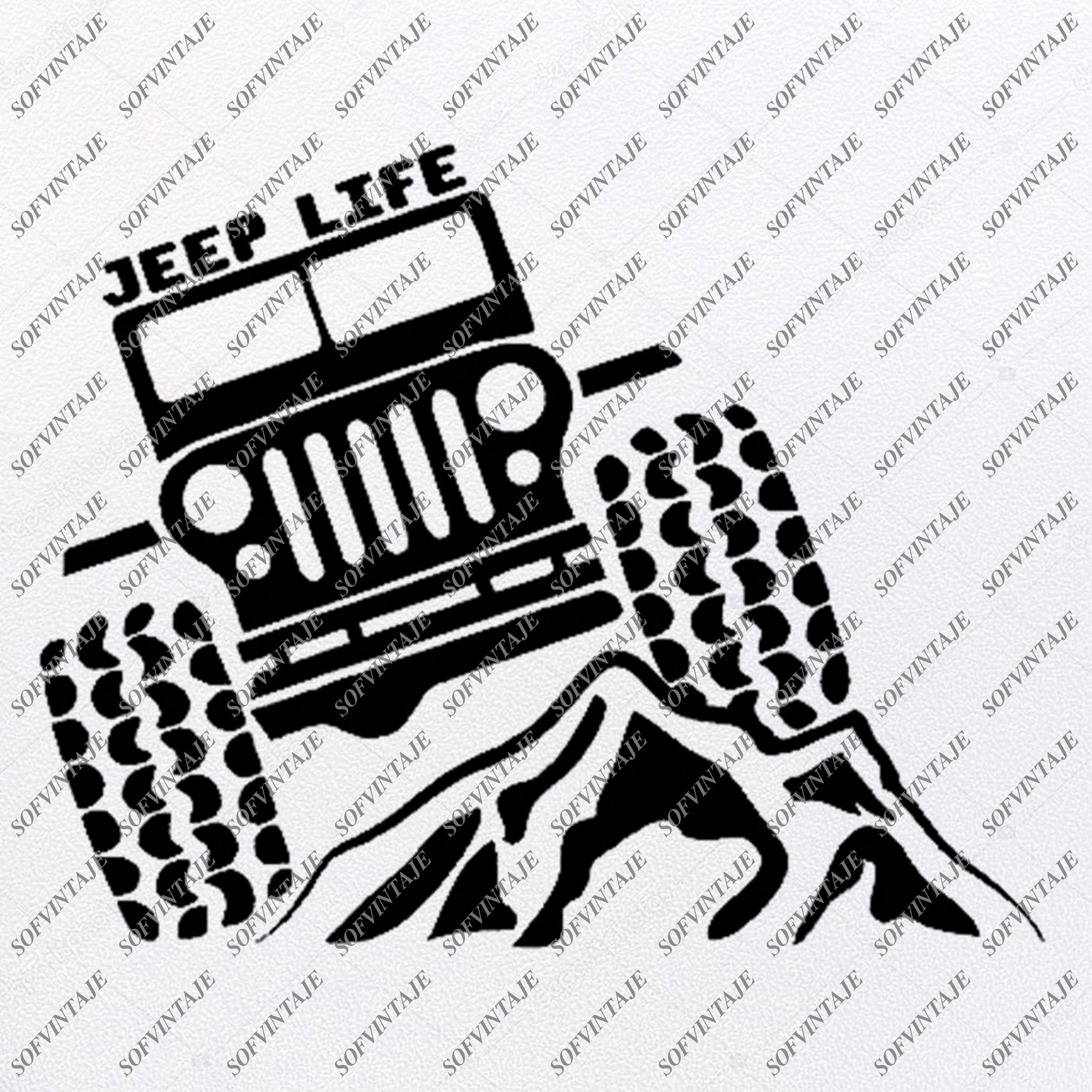 American Jeep Svg Files American Terrain Svg Design Original Design Sofvintaje