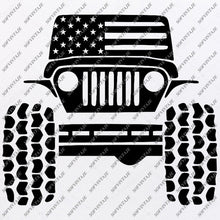 Download American Jeep Svg Files - USA Flag Svg Design - Original ...