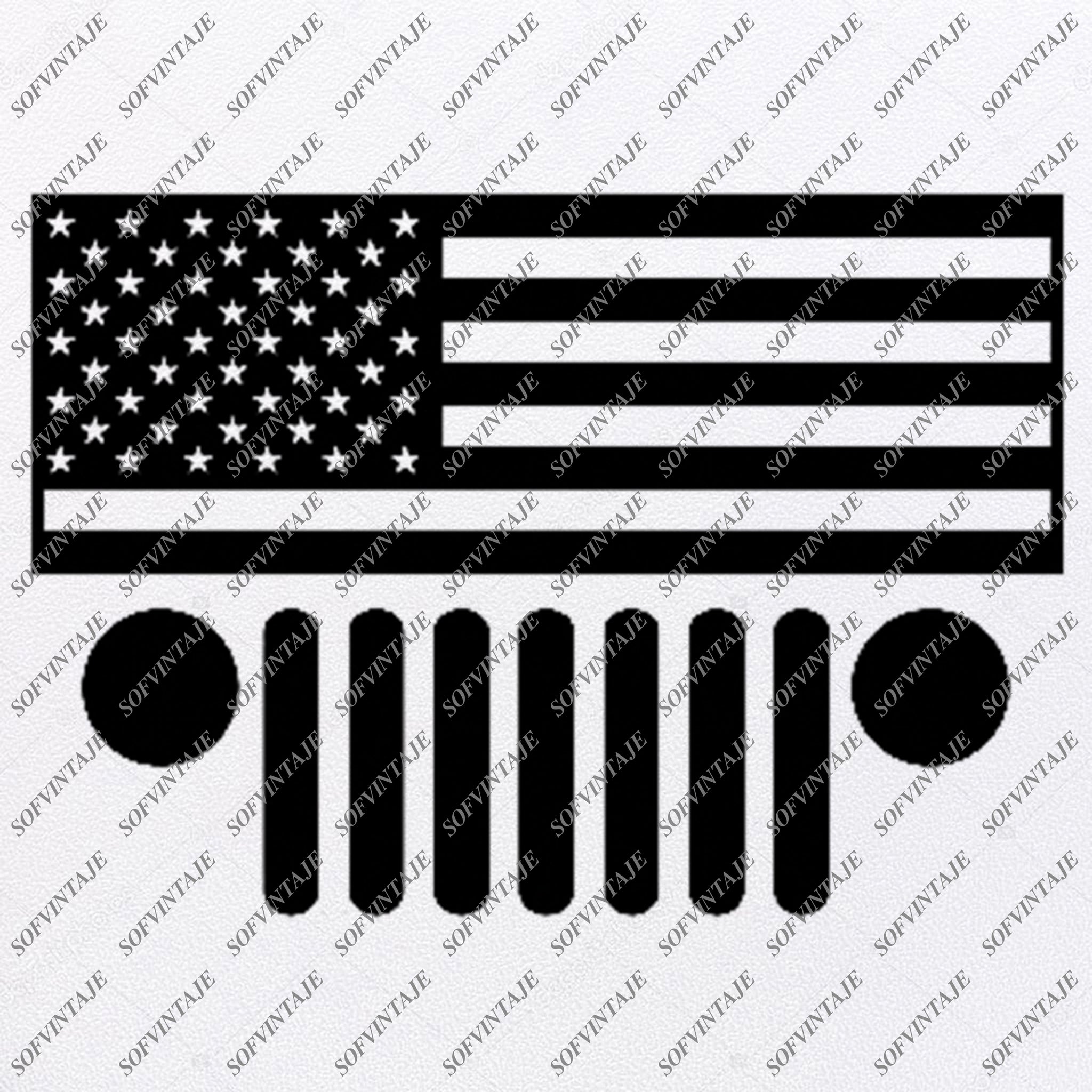 Download American Jeep Svg Files - USA Flag Svg Design - Original ...