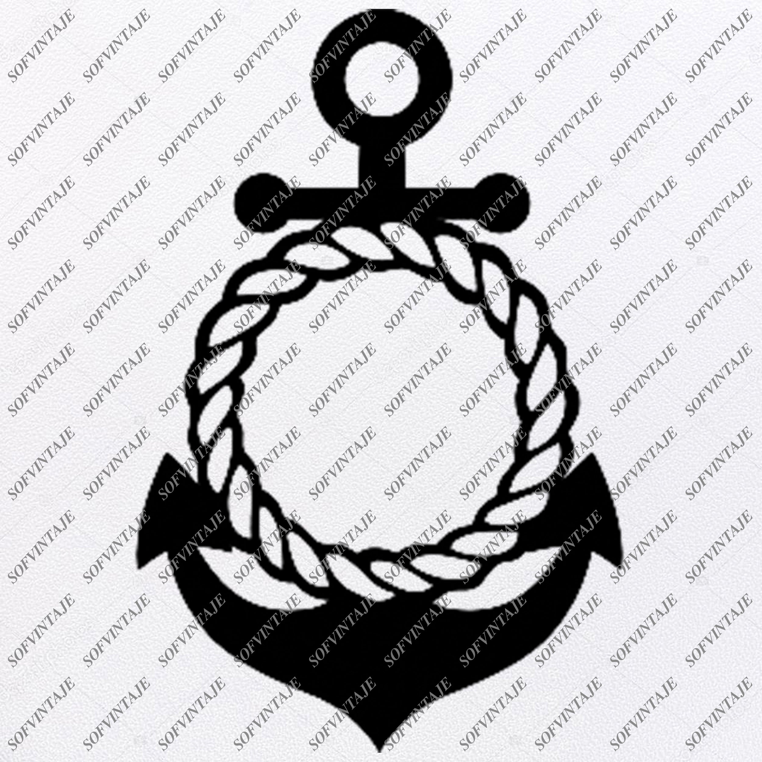 Anchor Svg File Anchor Original Svg Design Ship Anchor Svg Clip Art Sofvintaje