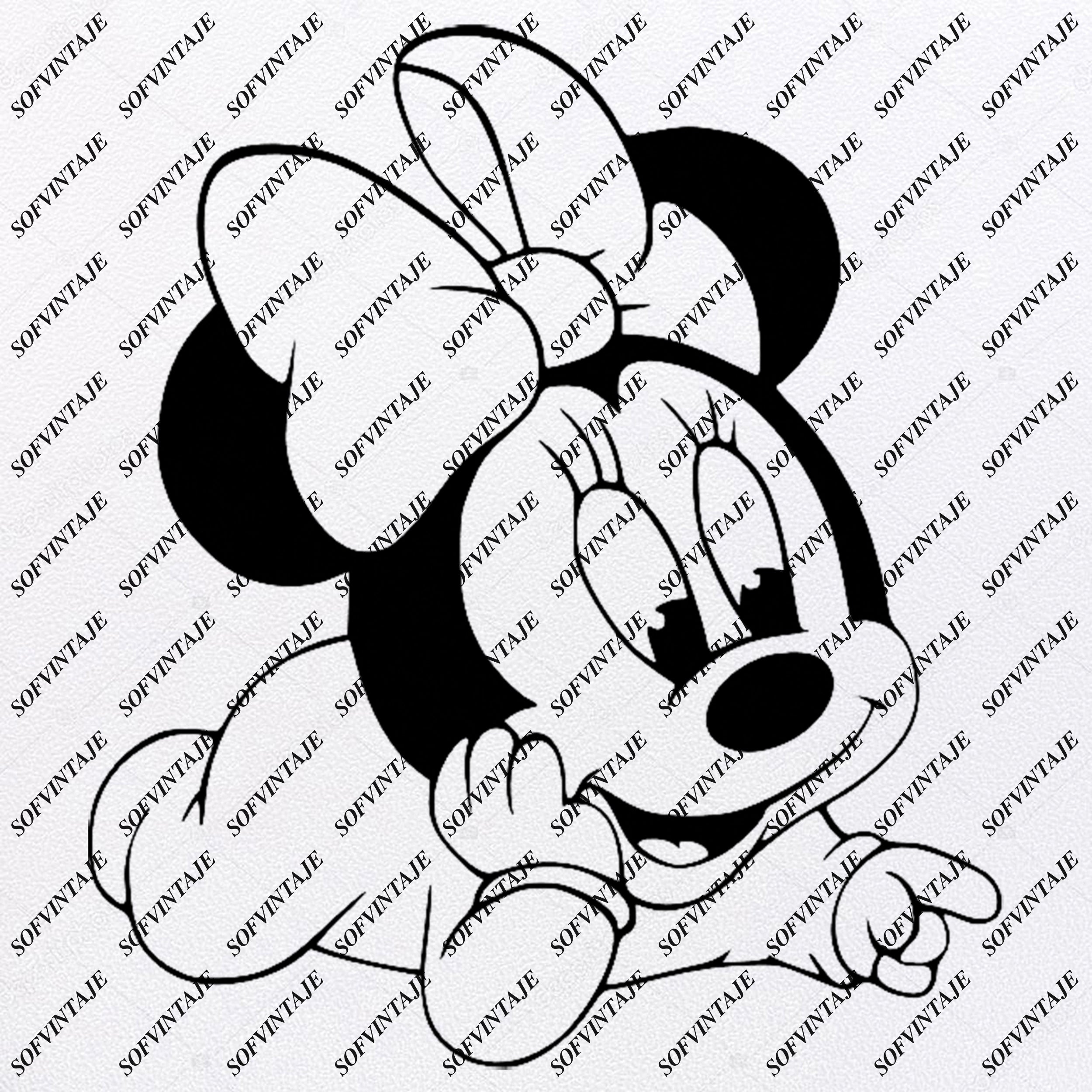 Download Baby Minnie Mause Disney Svg File Minnie Mause Svg Baby Minnie M Sofvintaje