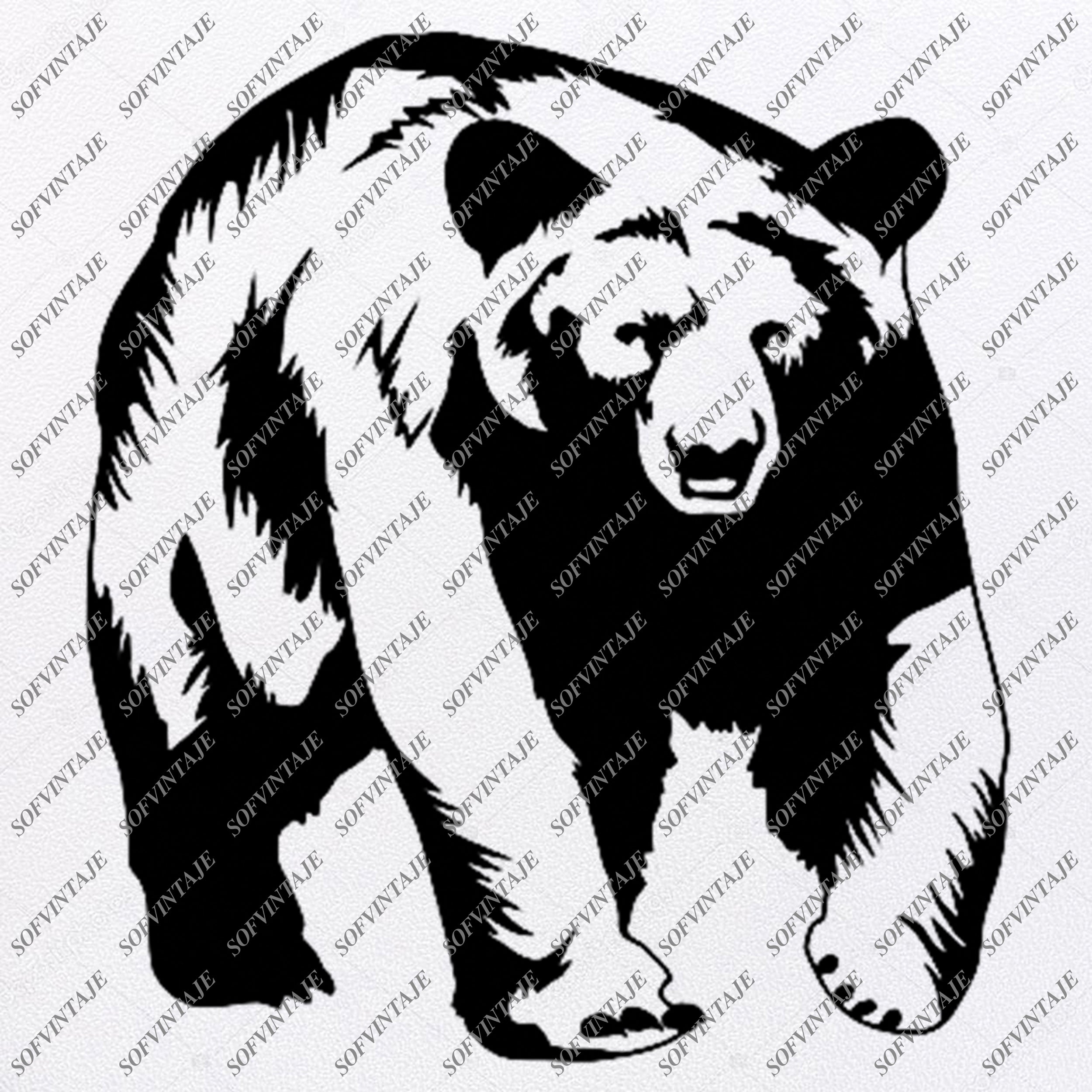 Download Bear Svg File Bear Original Svg Design Animals Svg Clip Art Be Sofvintaje