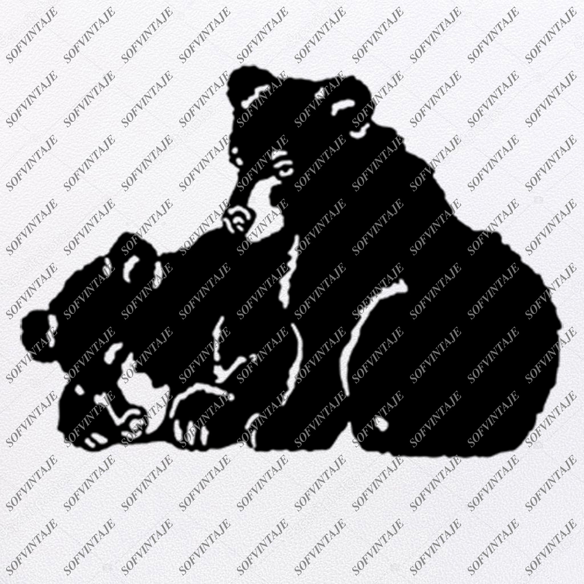 Download Bear Cubs Svg File - Bear Svg - Little Bears Svg - Wild ...