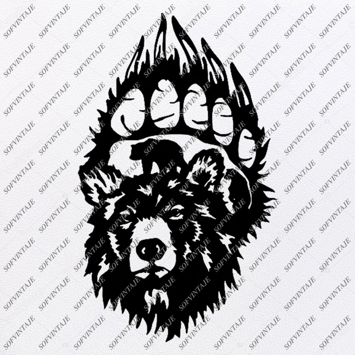 Bear Svg File - Animals Svg - Wild Animals Svg - Bears Clip art - Vect