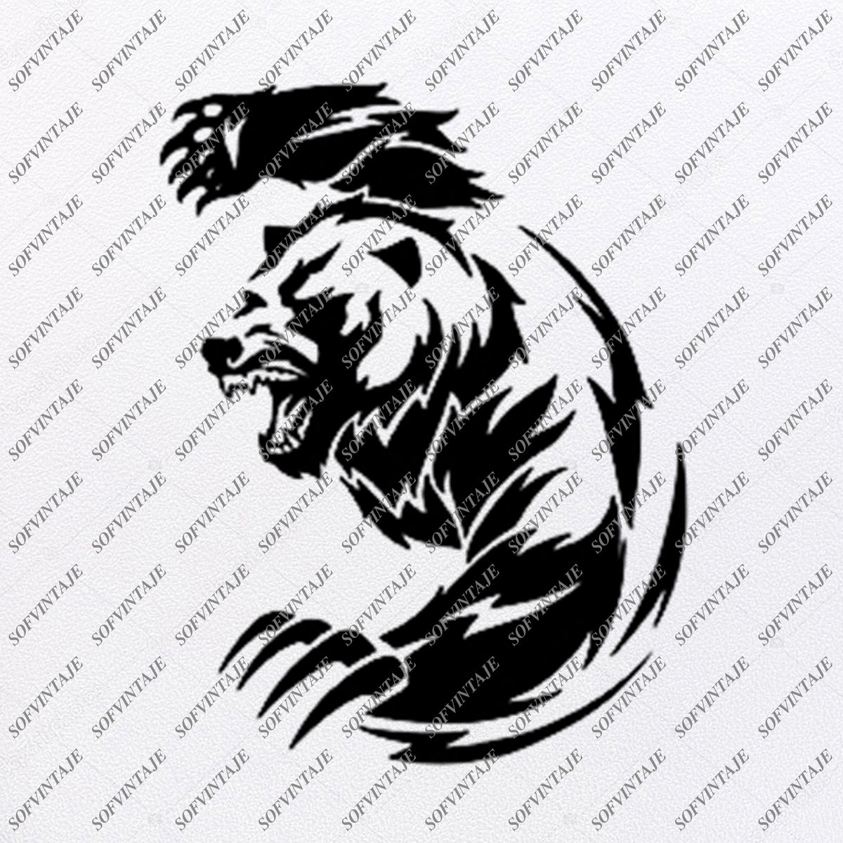 Download Bear Svg File - Bear Svg - Bear Clip art - Animals Svg - Wild Animal P - SOFVINTAJE