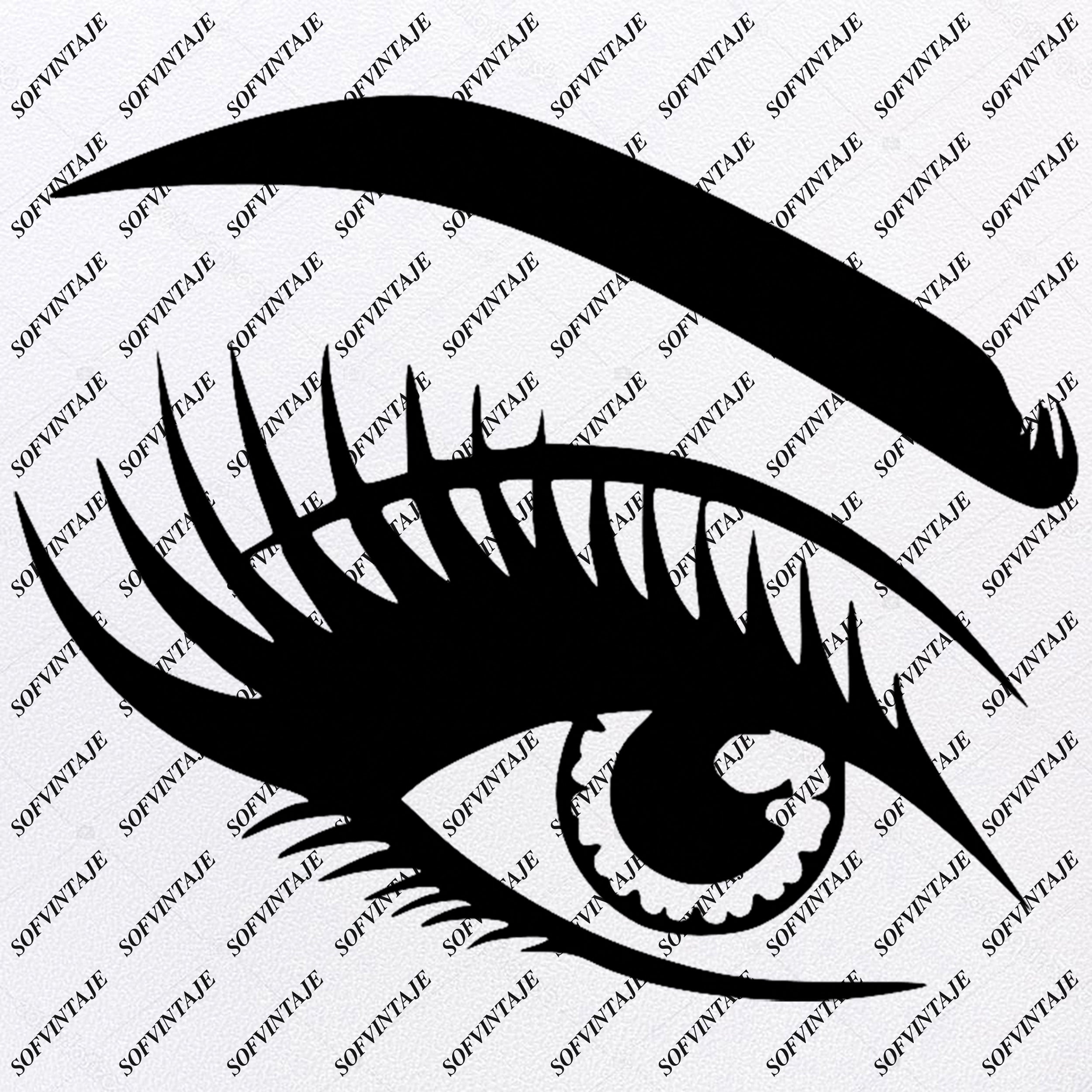 Download Beautiful Lady Eye Beautiful Lady Eye Svg File Girl Original Svg D Sofvintaje
