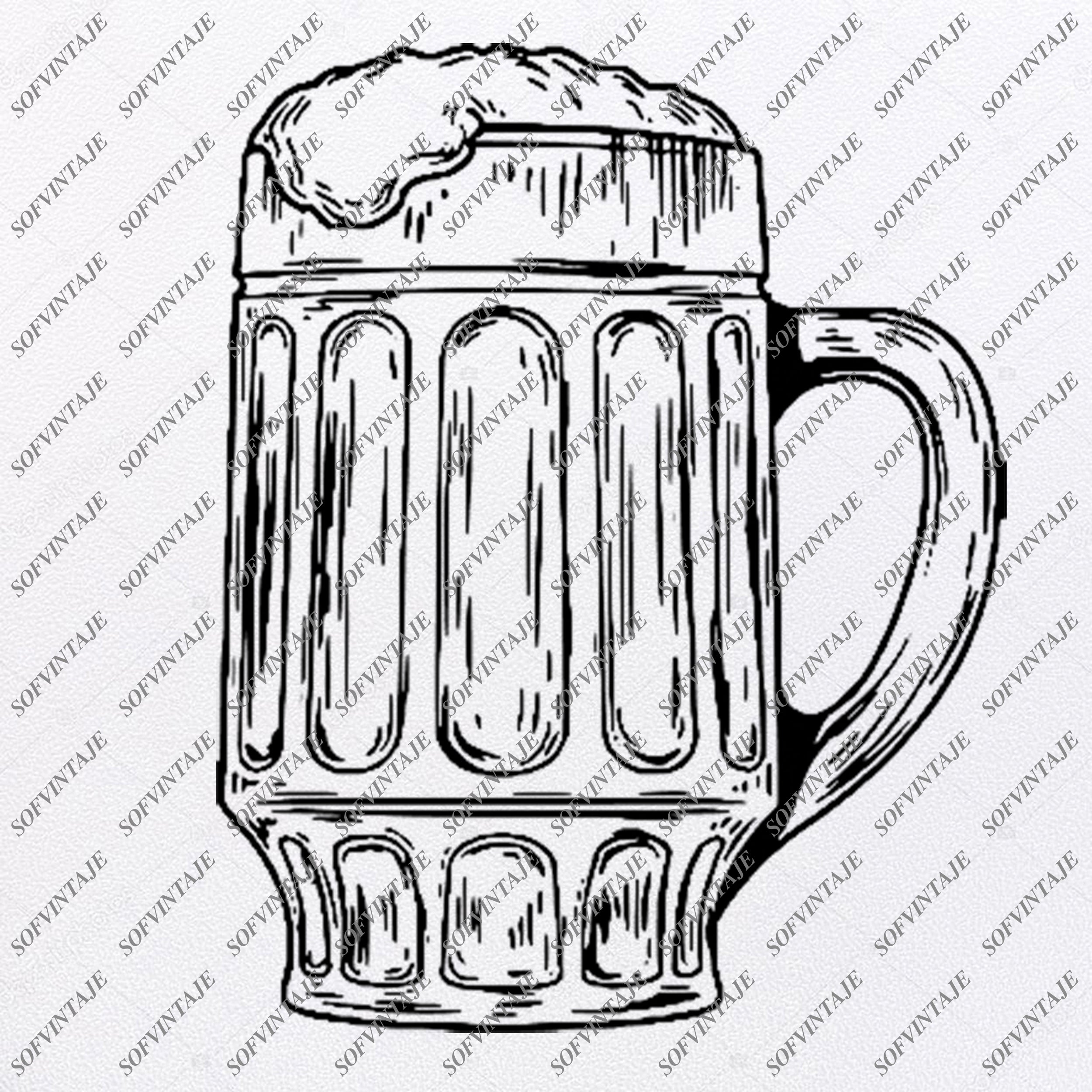 Download Beer Svg File Mug Of Beer Original Svg Design Drink Svg Clip Art Bee Sofvintaje