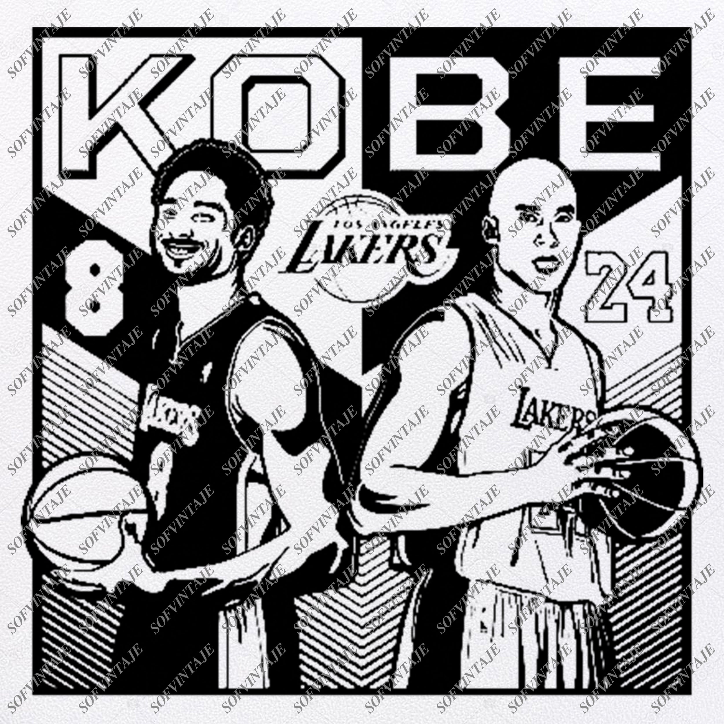 Download Black Mamba Kobe Bryant Svg Los Angeles Lakers Svg Basketball Svg Kob Sofvintaje