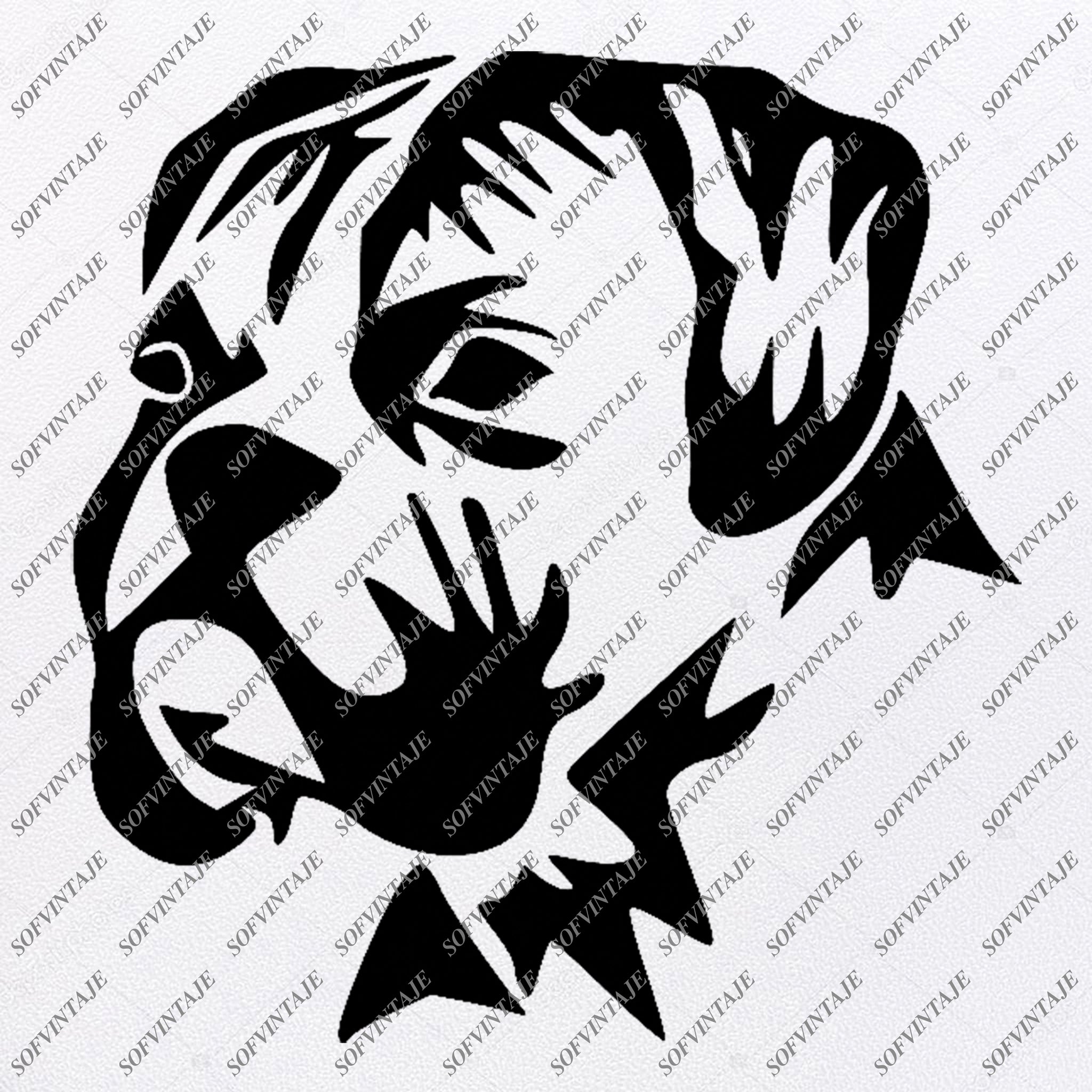 Download Boxer dog Svg File-Tattoo Svg Original Design-Boxer dogs ...