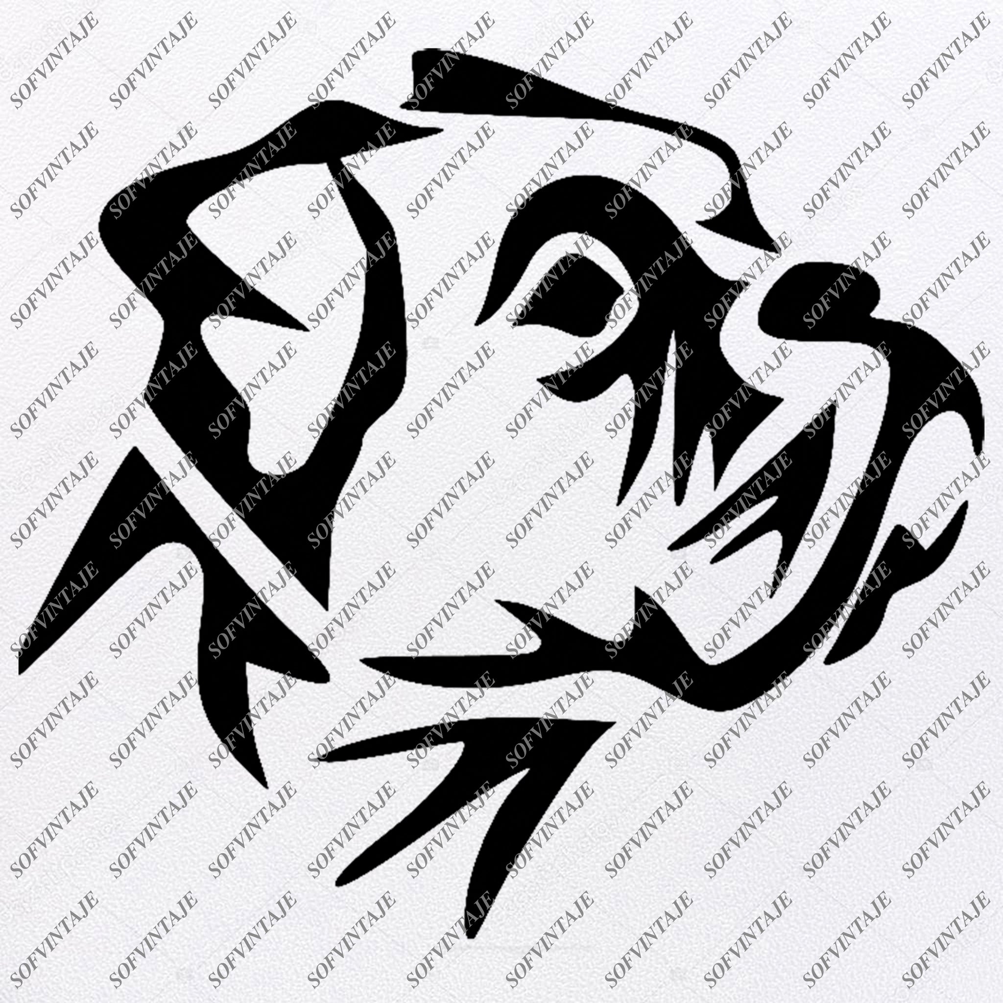 Download Boxer dog Svg File-Tattoo Svg Original Design-Boxer dogs Clip art-Anim - SOFVINTAJE