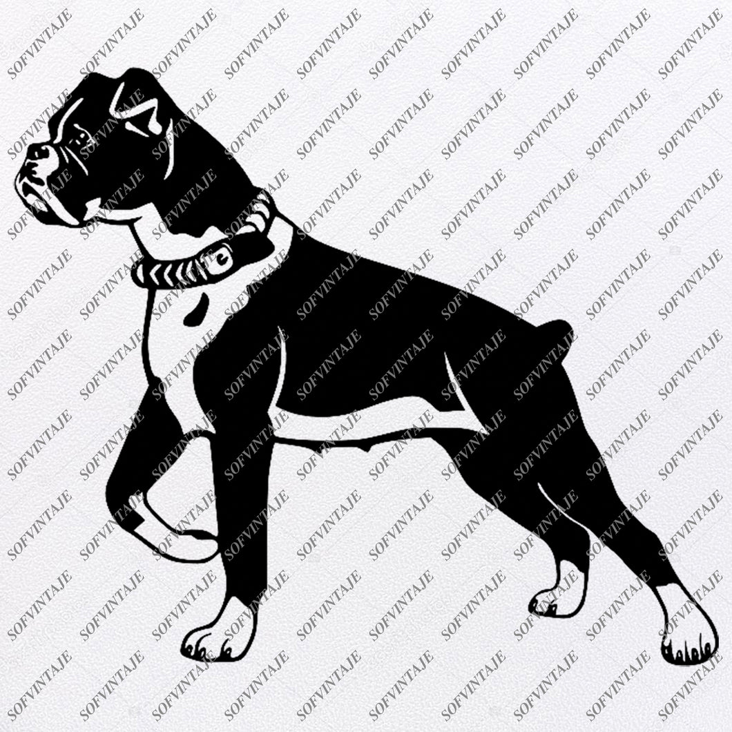 Download Boxer Dog Svg File Tattoo Svg Original Design Boxer Dogs Clip Art Anim Sofvintaje