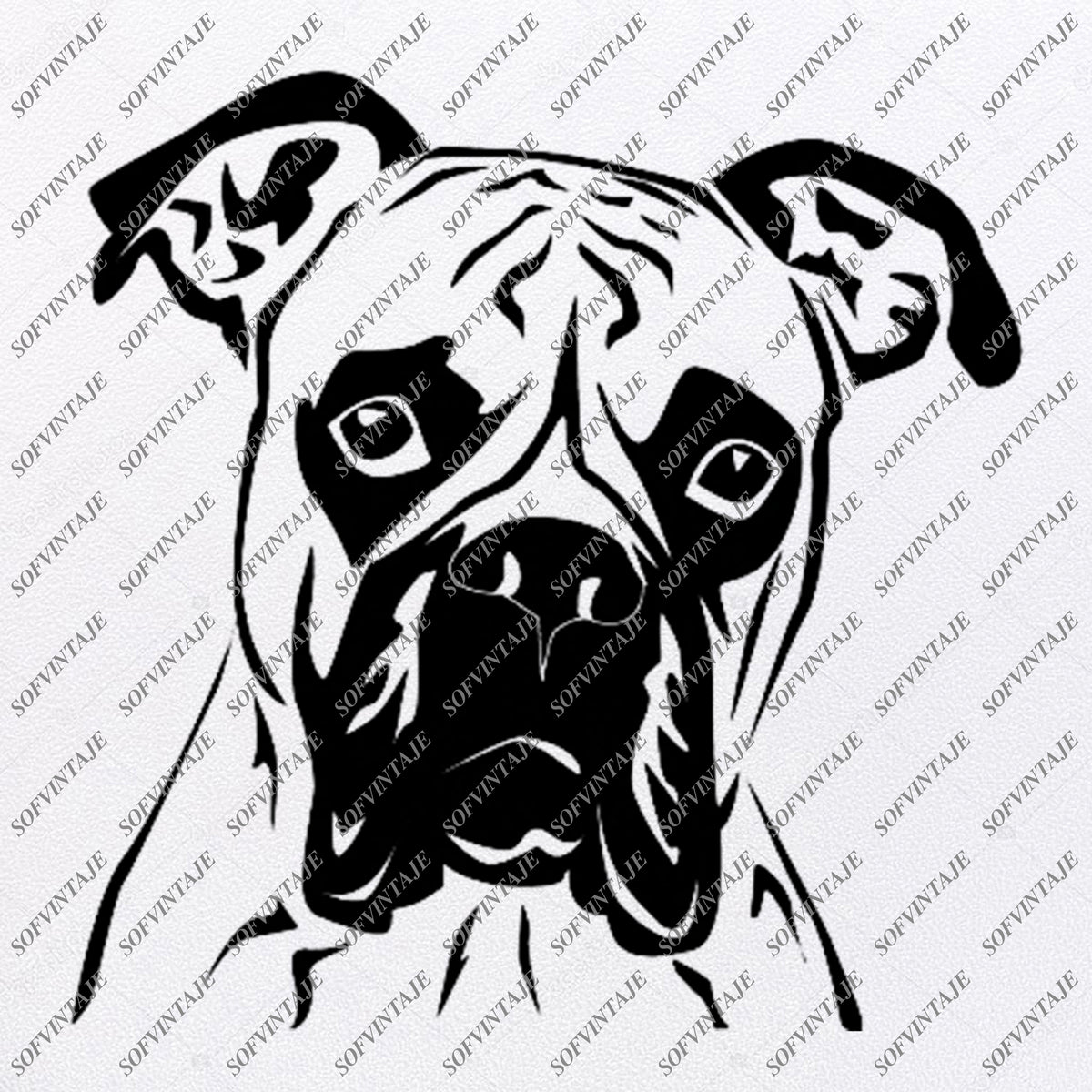 Download Boxer dog Svg File-Tattoo Svg Original Design-Boxer dogs ...