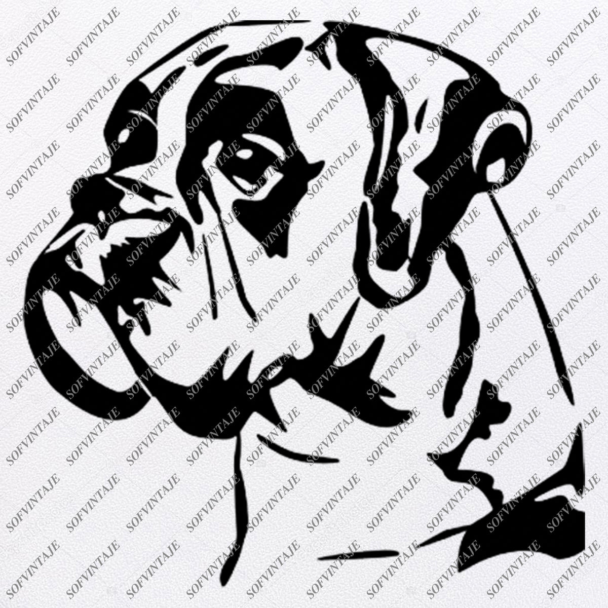 Download Boxer dog Svg File-Tattoo Svg Original Design-Boxer dogs ...