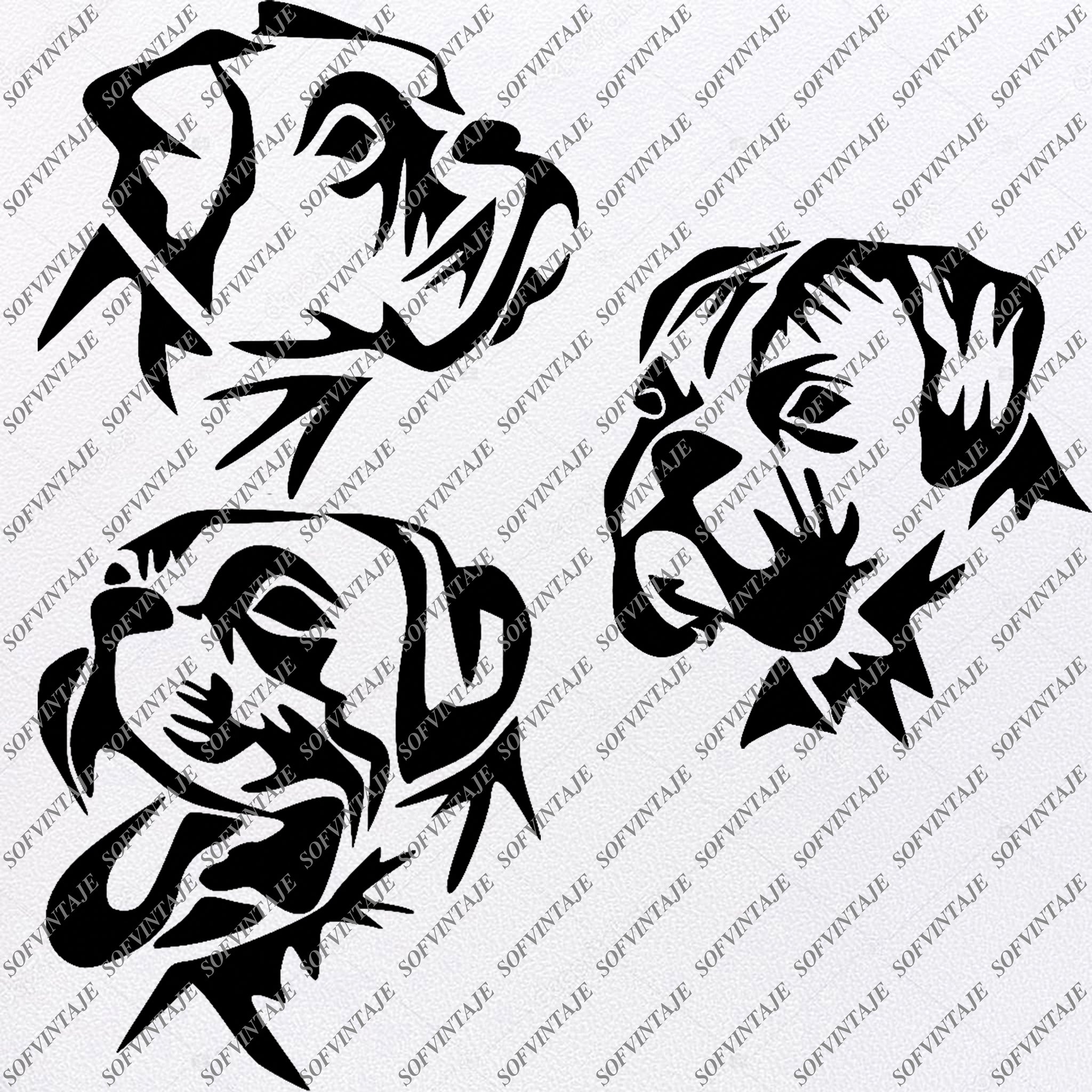 Download Boxer dog Svg File-Tattoo Svg Original Design-Boxer dogs ...