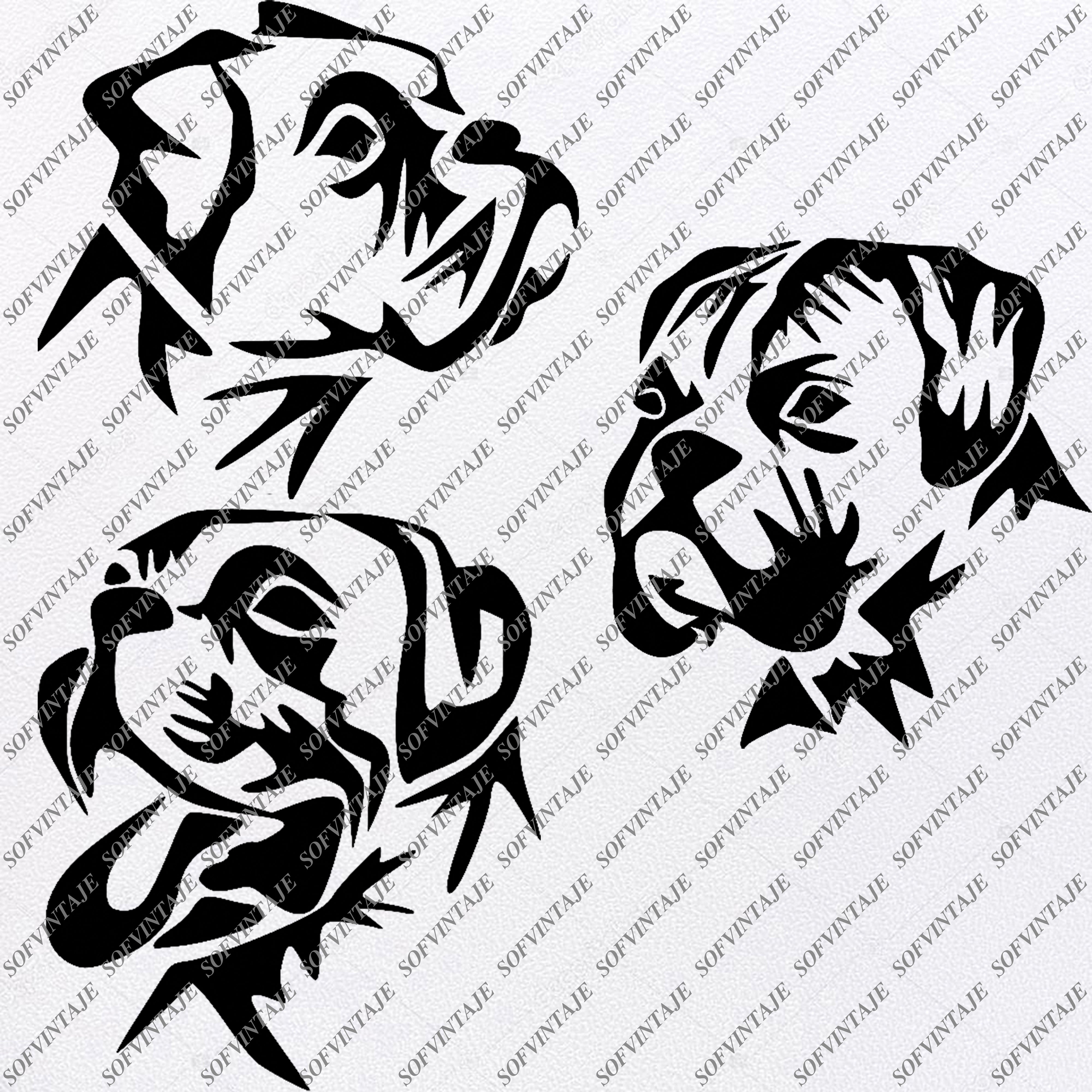 Download Boxer Dog Svg File Tattoo Svg Original Design Boxer Dogs Clip Art Anim Sofvintaje