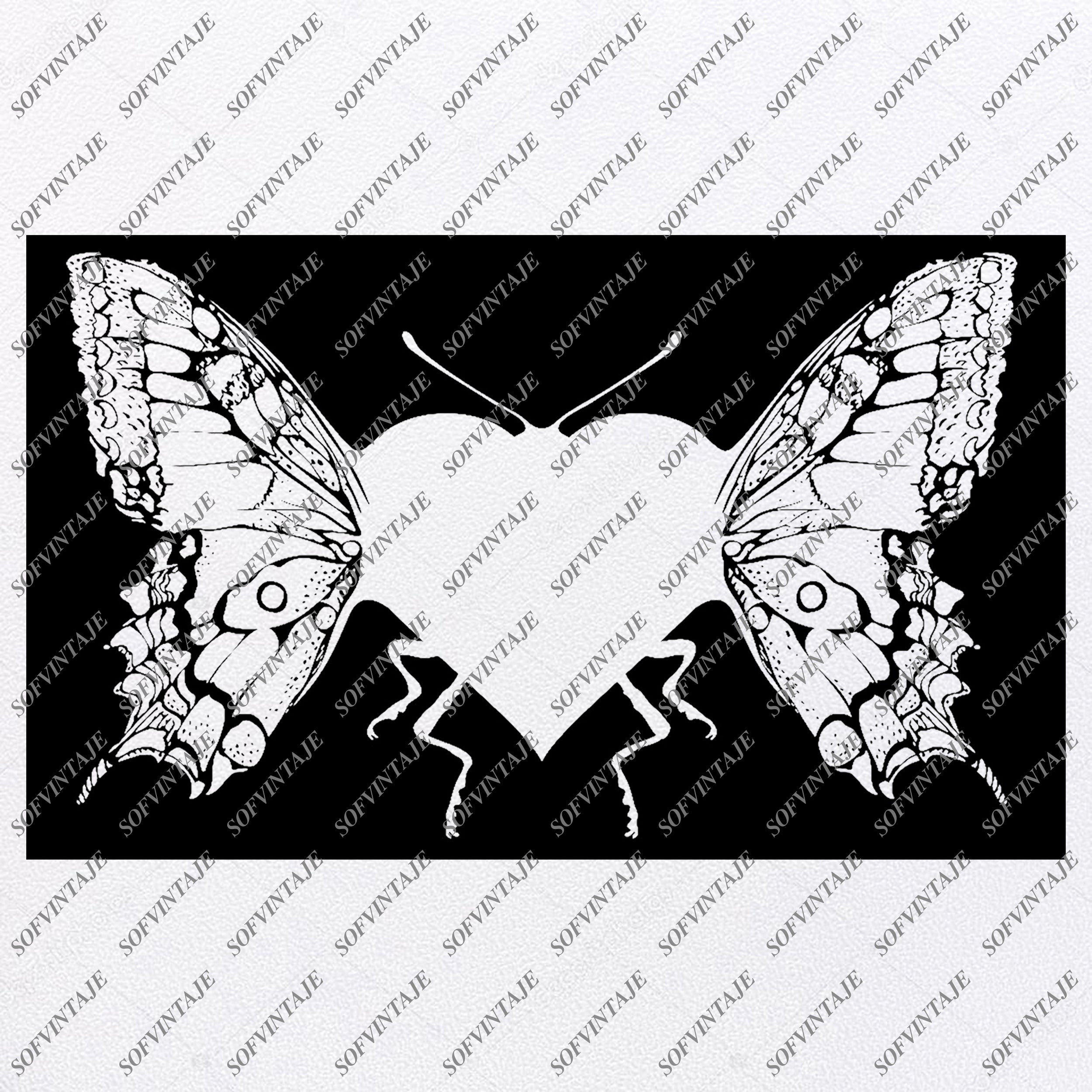 Free Free Butterfly Heart Svg
