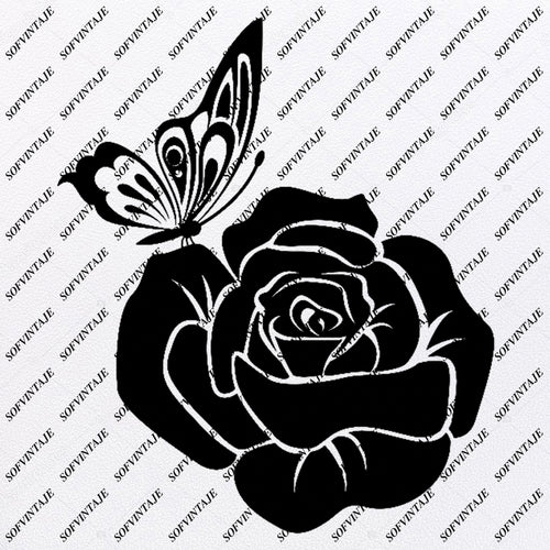 Free Free Butterfly Rose Svg 91 SVG PNG EPS DXF File