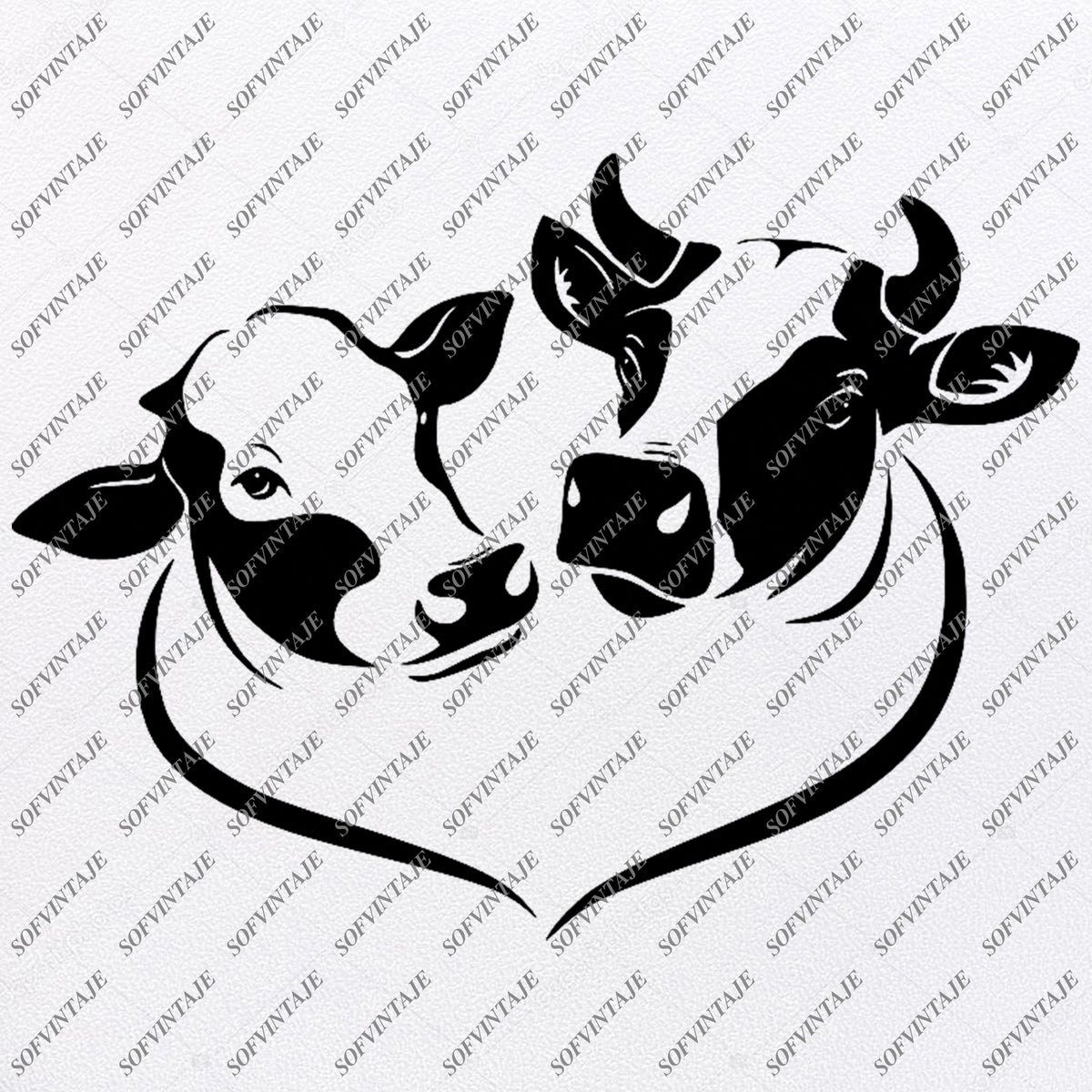 Free Free 310 Baby Cow Face Svg Cartoon Cow Svg SVG PNG EPS DXF File