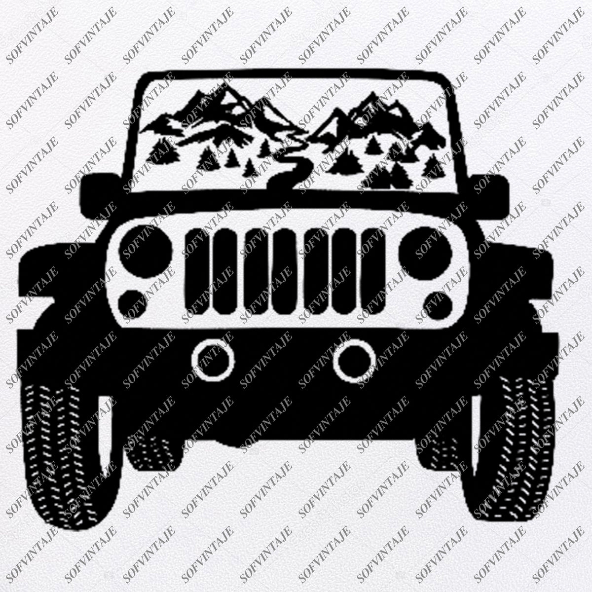 American Jeep Svg Files -American Terrain Svg Design - Original Design - SOFVINTAJE