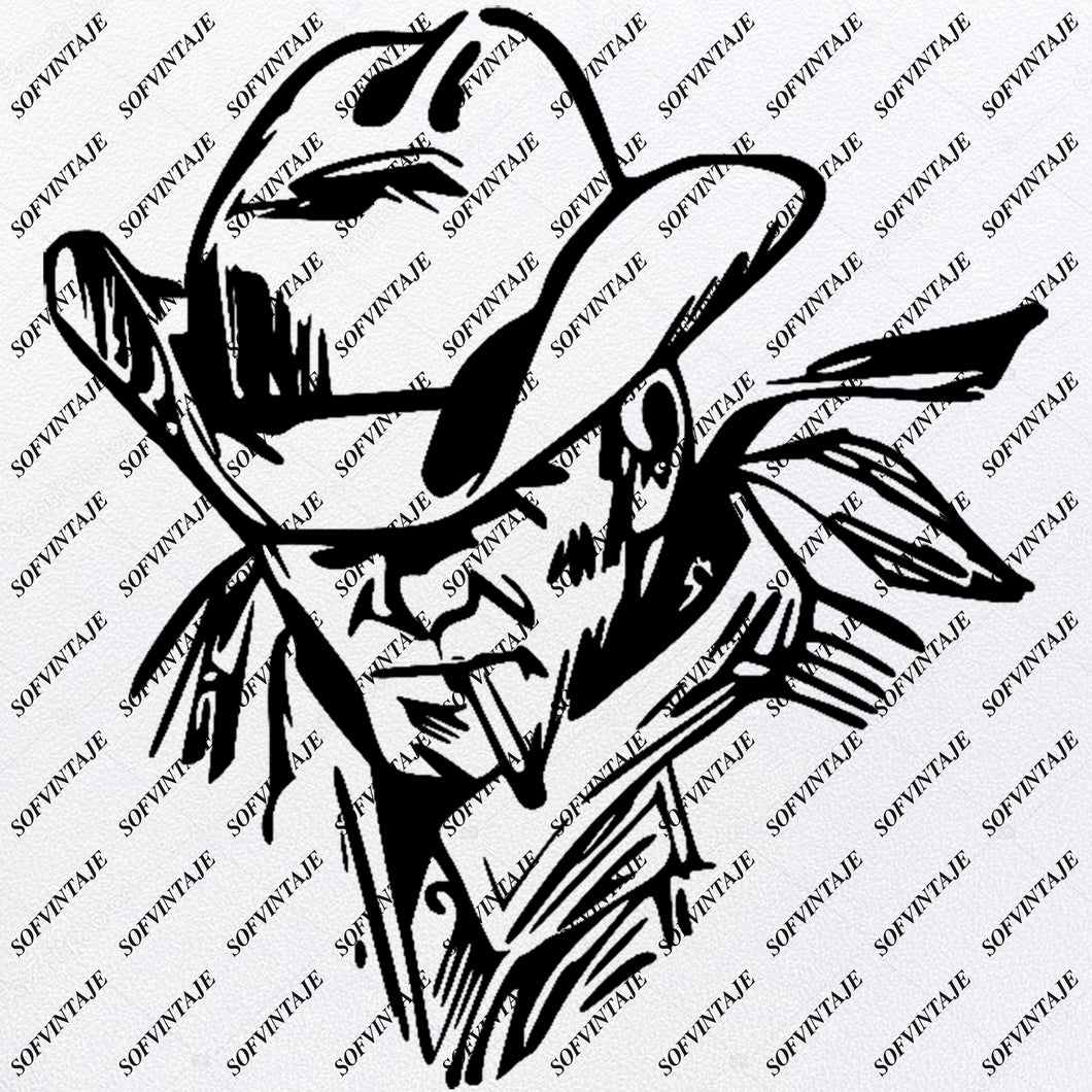 Download Cowboy Cowboy Svg File Man Svg File Western Svg Cowboy Clip Ar Sofvintaje