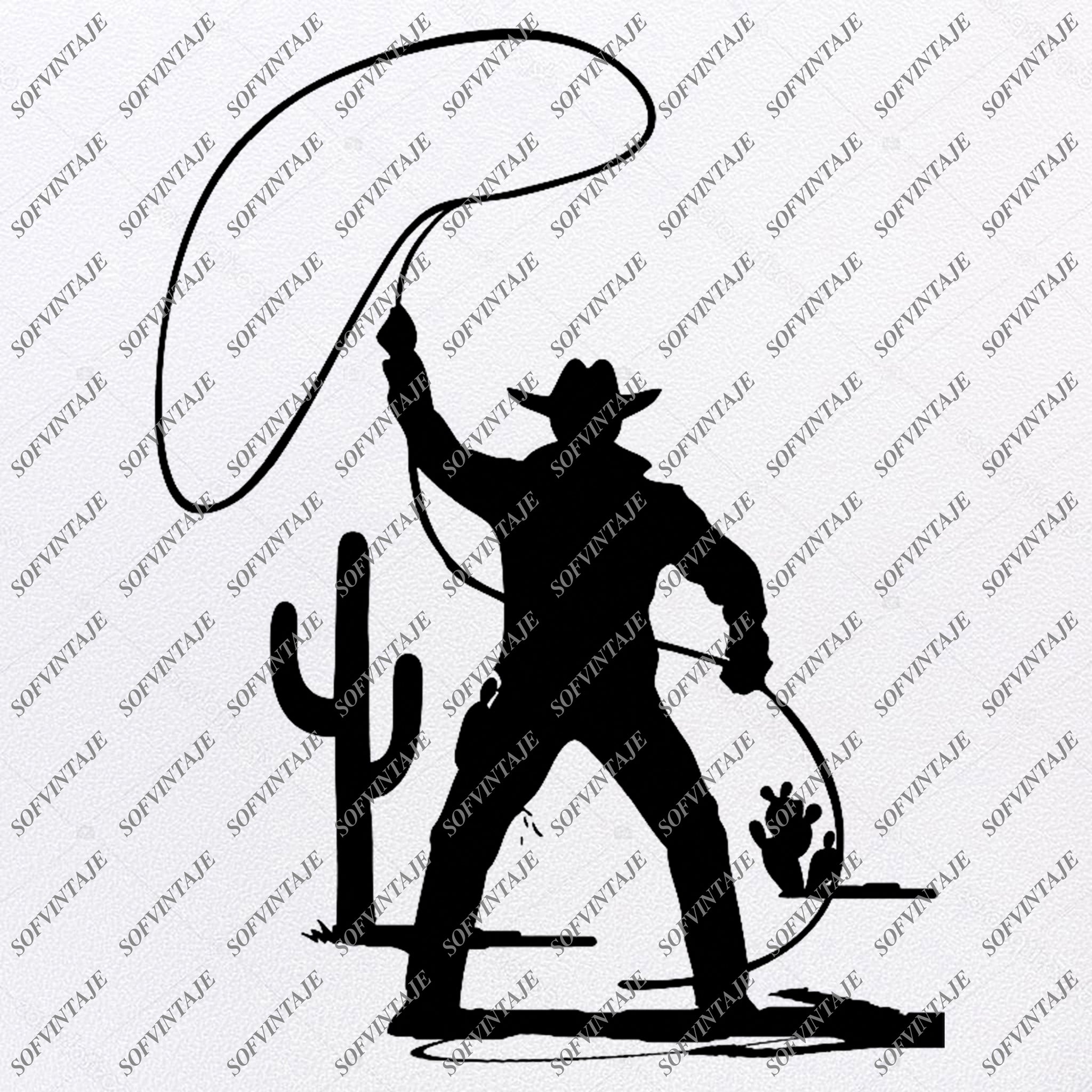 Download Cowboy Svg Western Art Svg Design Cactus Svg Vector Graphics C Sofvintaje