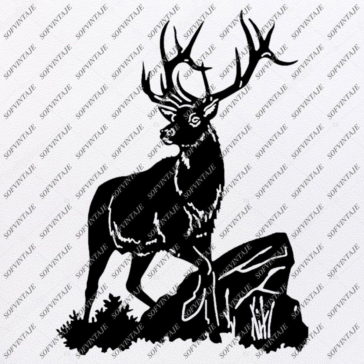 Download Deer Svg - Deer Svg Design - Deer Clipart - Animals Svg File - Wild An - SOFVINTAJE
