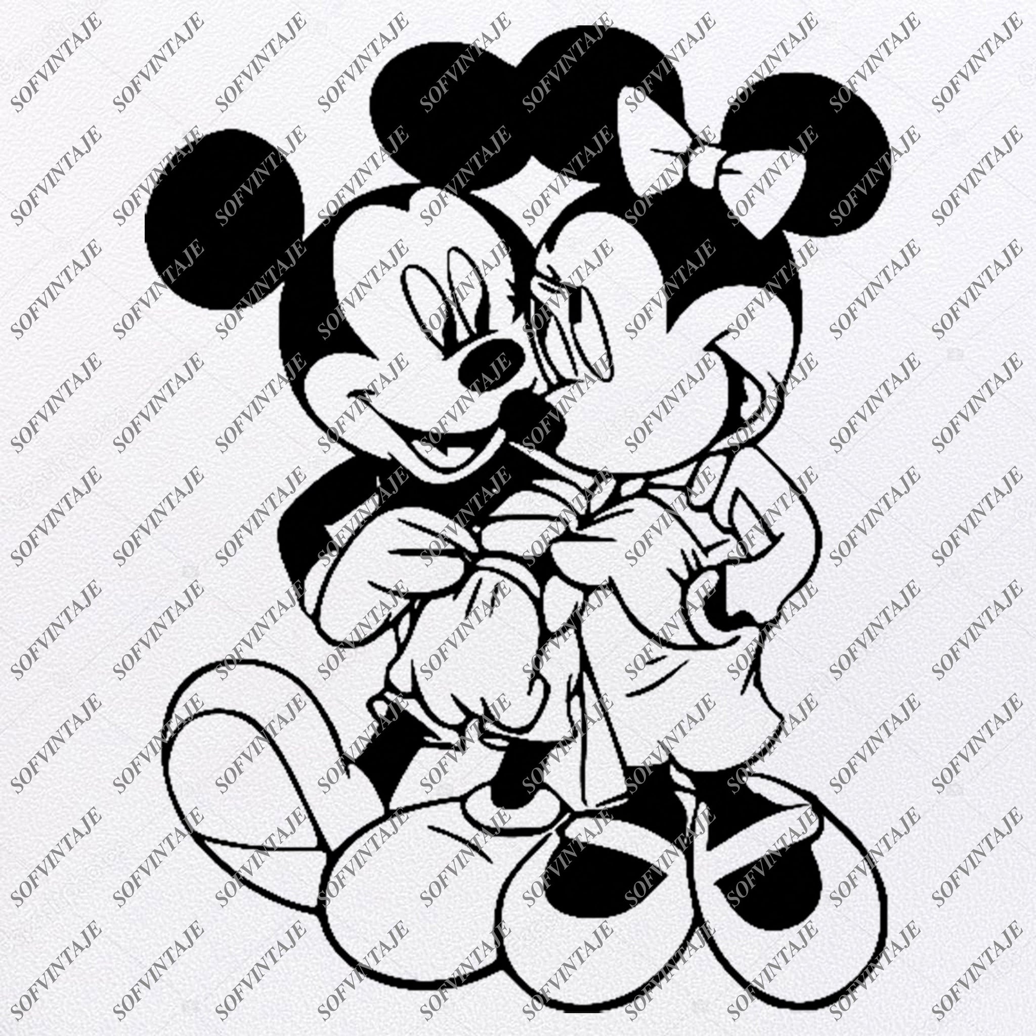 Disney Svg File Mickey Mause Love Svg Minnie Mause Love Disney C Sofvintaje