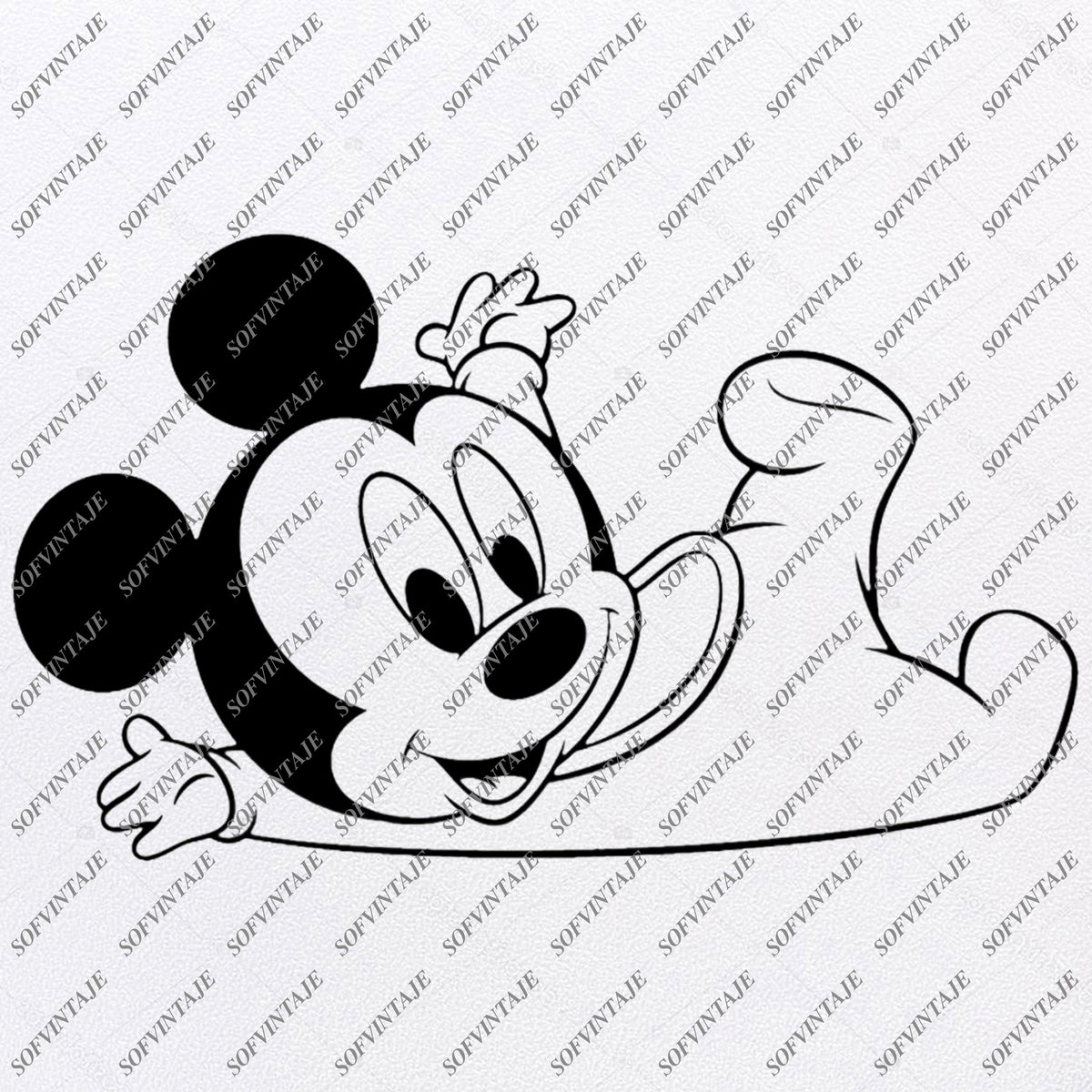 Disney Svg File - Mickey Mause Svg - Baby Mickey Mause - Mickey Mouse - SOFVINTAJE