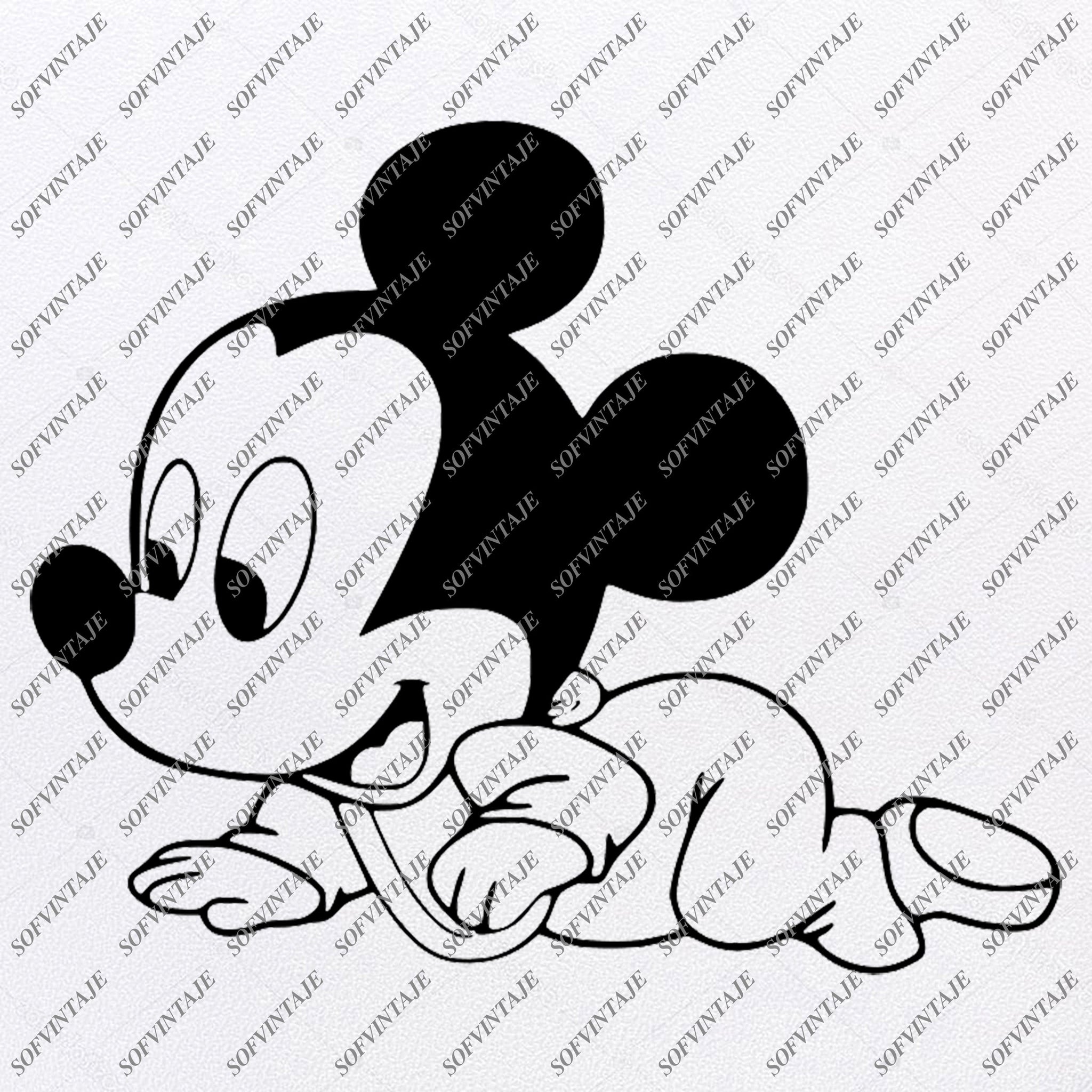 Disney Svg File Mickey Mause Svg Baby Mickey Mause Mickey Mouse Sofvintaje