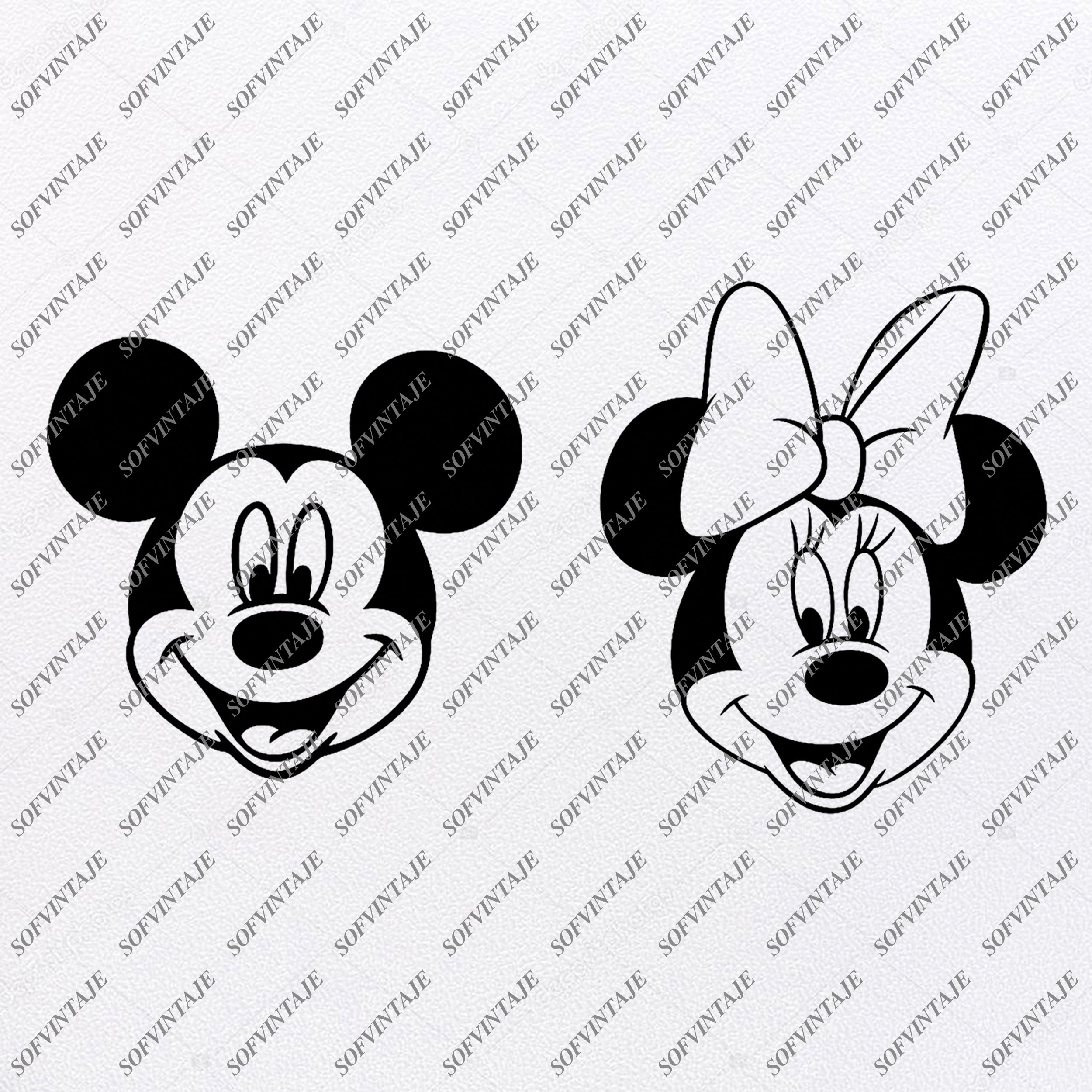 Download Disney Svg File Mickey Minnie Mause Svg Mickey Minnie Mause Minn Sofvintaje