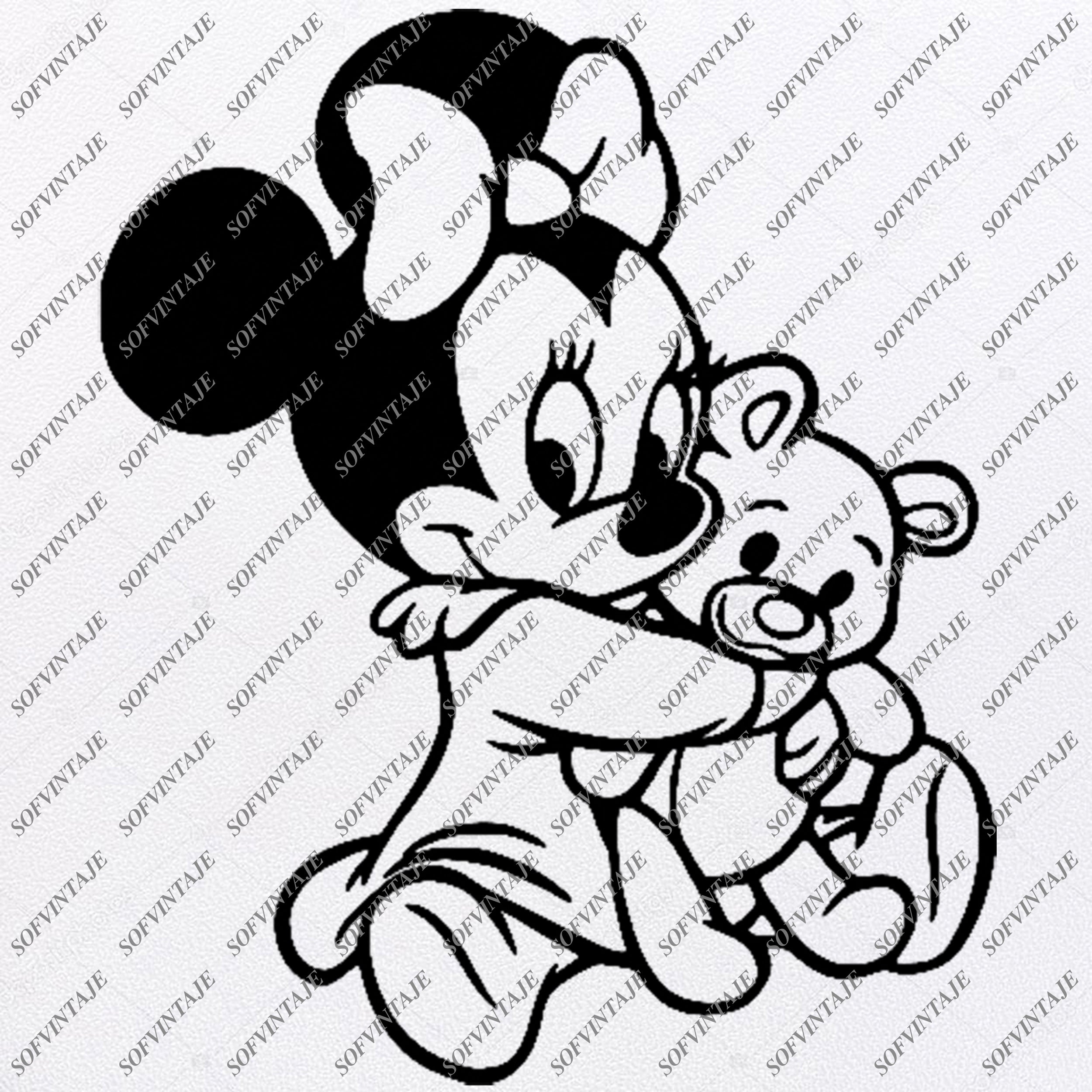 Download Disney Svg File Minnie Mause Svg Baby Minnie Mause Minnie Mouse D Sofvintaje