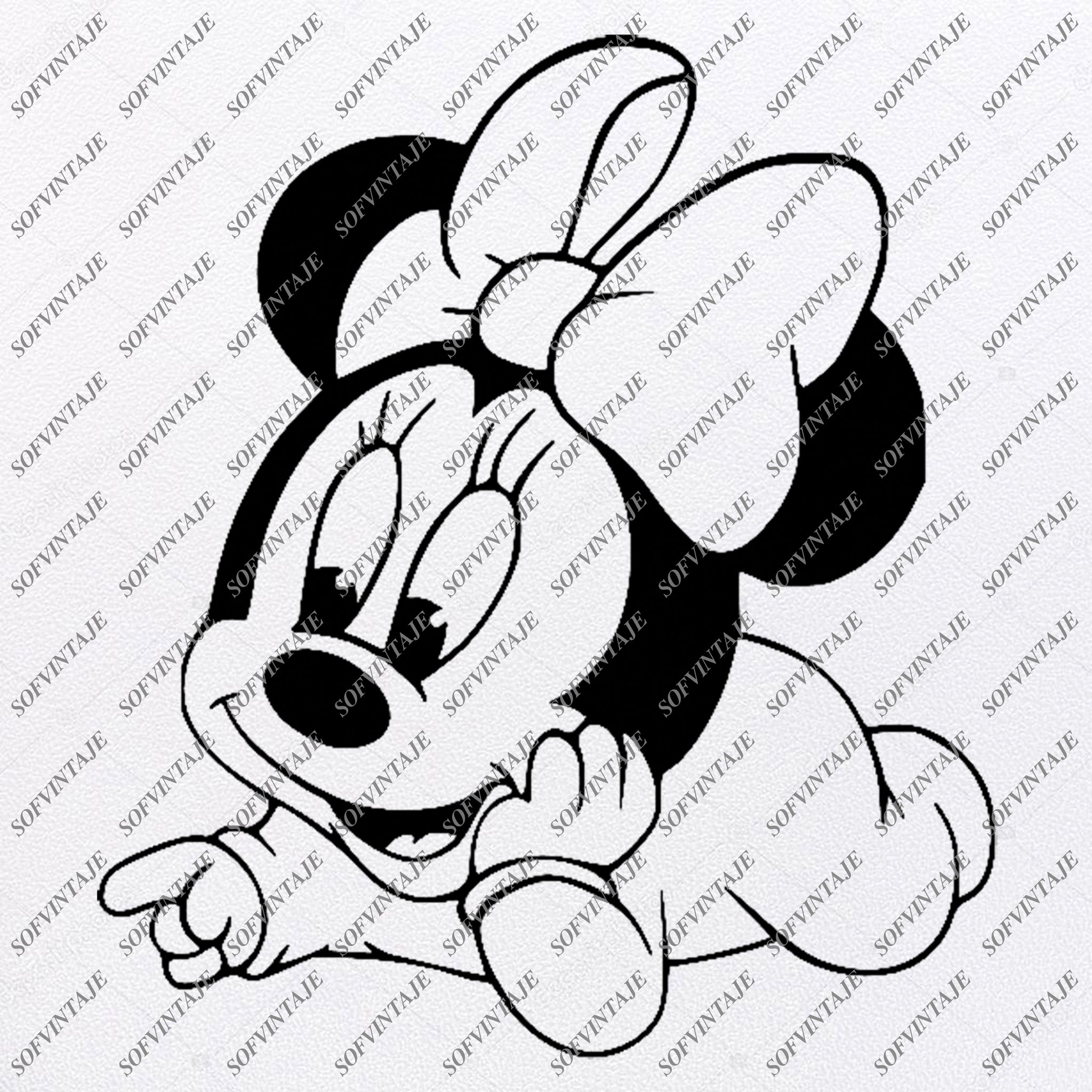 Download Disney Svg File Minnie Mause Svg Baby Minnie Mause Minnie Mouse D Sofvintaje