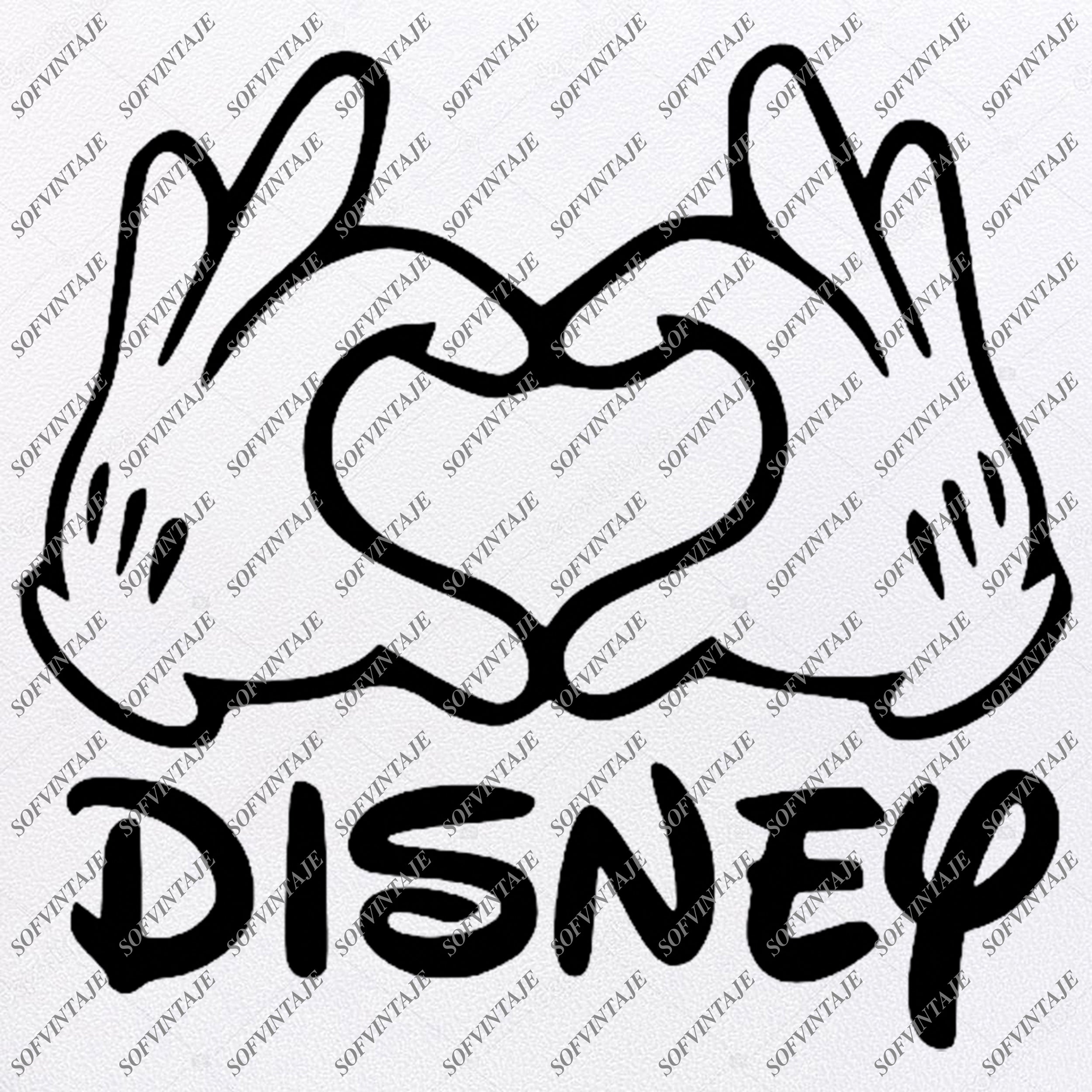 Disney Svg File Mickey Mause Love Svg Minnie Mause Love Disney C Sofvintaje