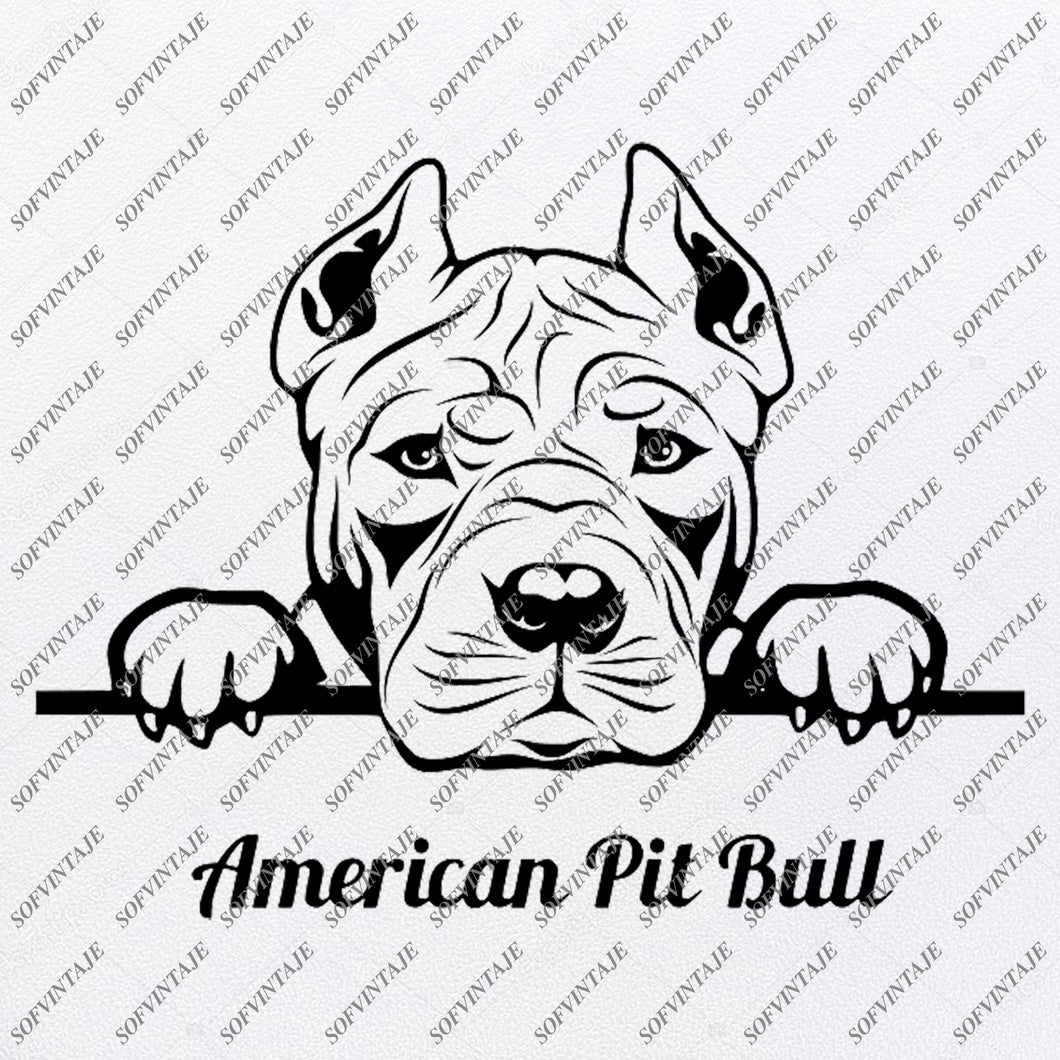 Download Dog - American PiT Bull Svg File - Pitbull Svg Original ...
