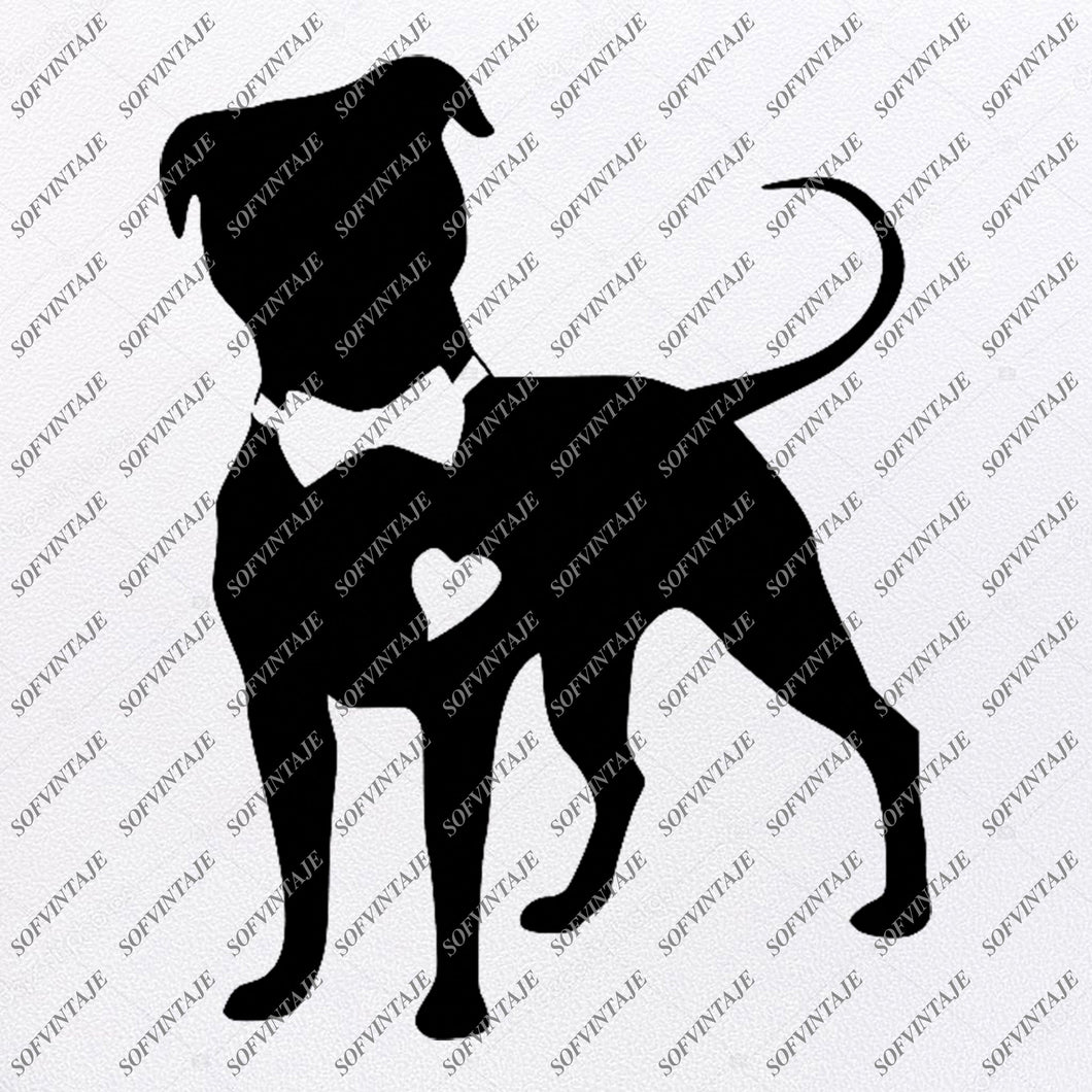 Download Dog Svg File Pitbull Svg Original Design Dog Clip Art Animals Sv Sofvintaje PSD Mockup Templates