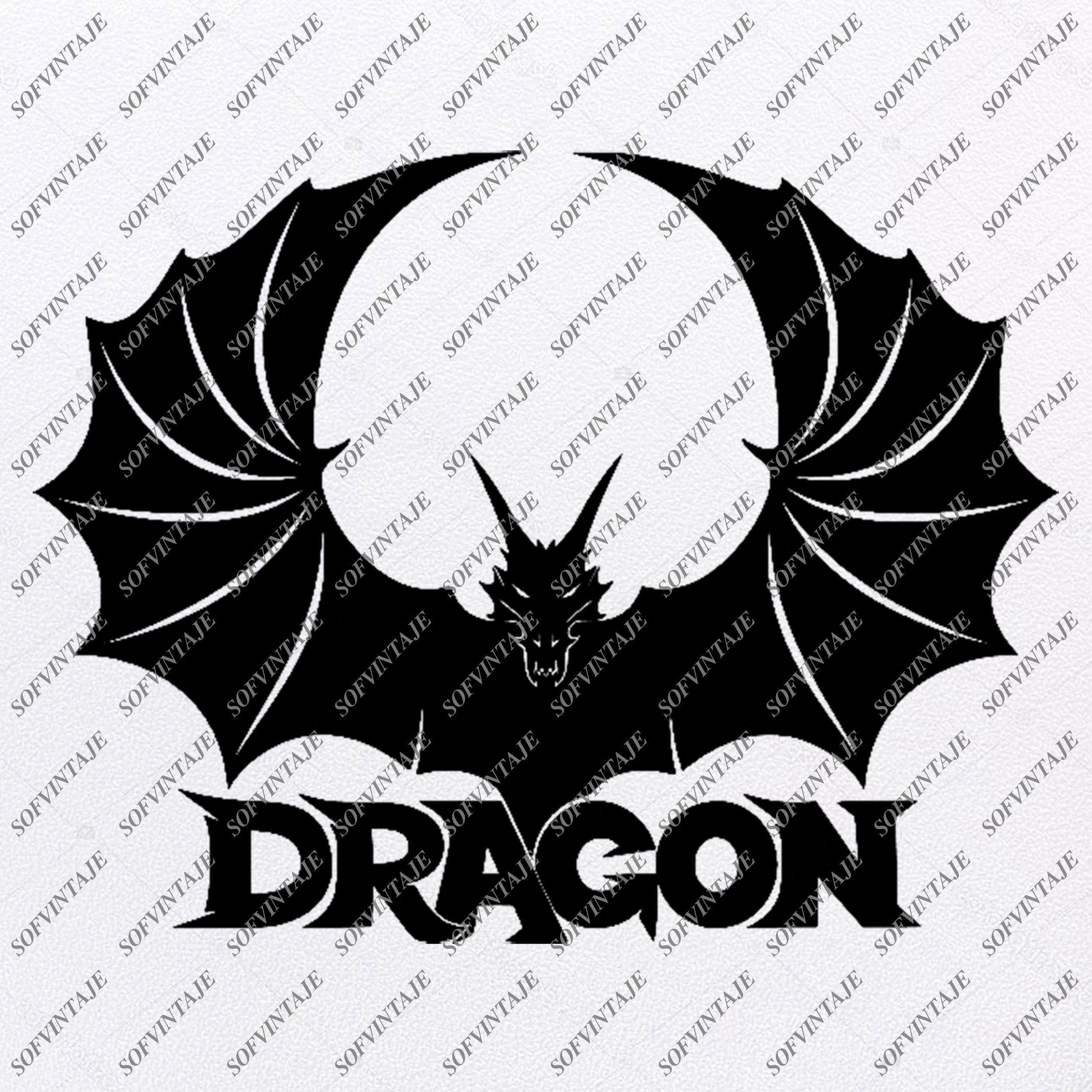 Dragon Svg File Dragon Original Svg Design Animals Svg Clip Art Sofvintaje