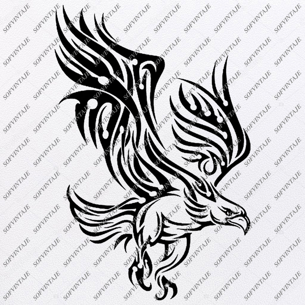 Download Eagle Svg File - Eagle Tattoo Svg Design-Clipart-Animals Svg File-Anim - SOFVINTAJE