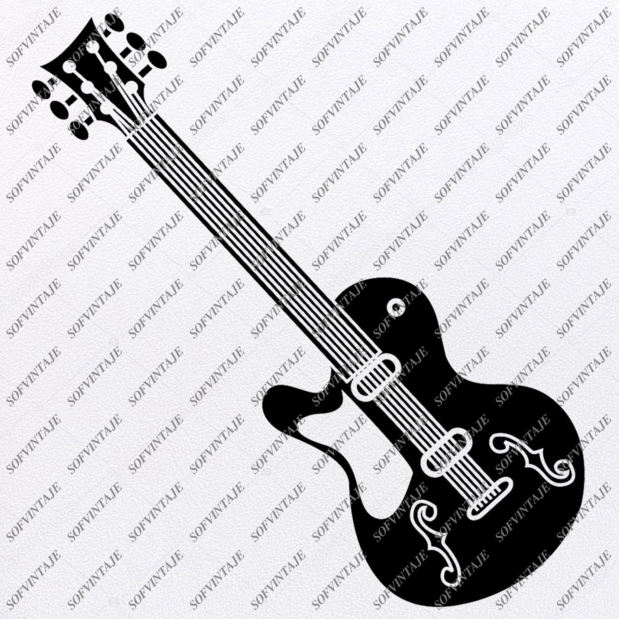 Free Free 166 Silhouette Bass Guitar Svg SVG PNG EPS DXF File