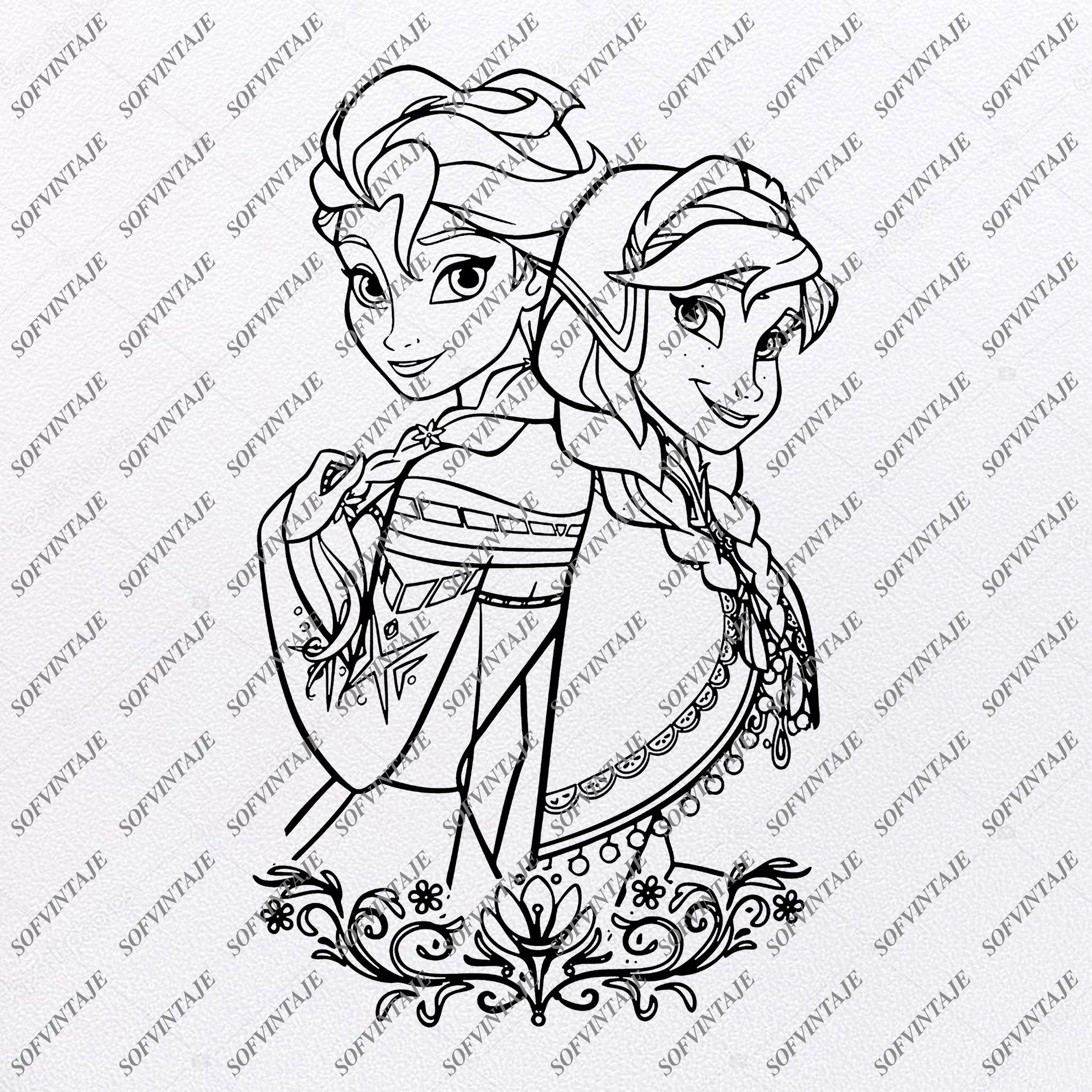 Free Free 58 Elsa And Anna Svg Free SVG PNG EPS DXF File