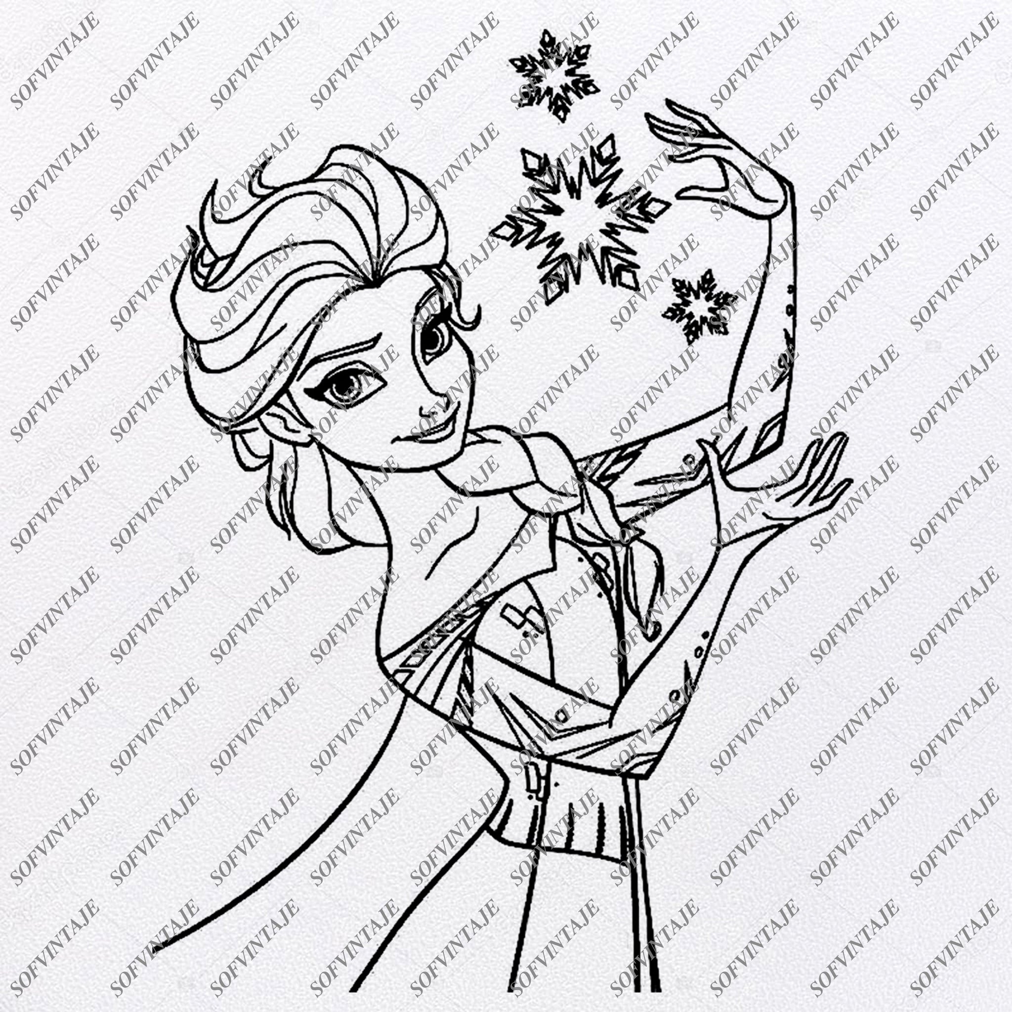 Free Free 277 Elsa And Anna Silhouette Svg SVG PNG EPS DXF File