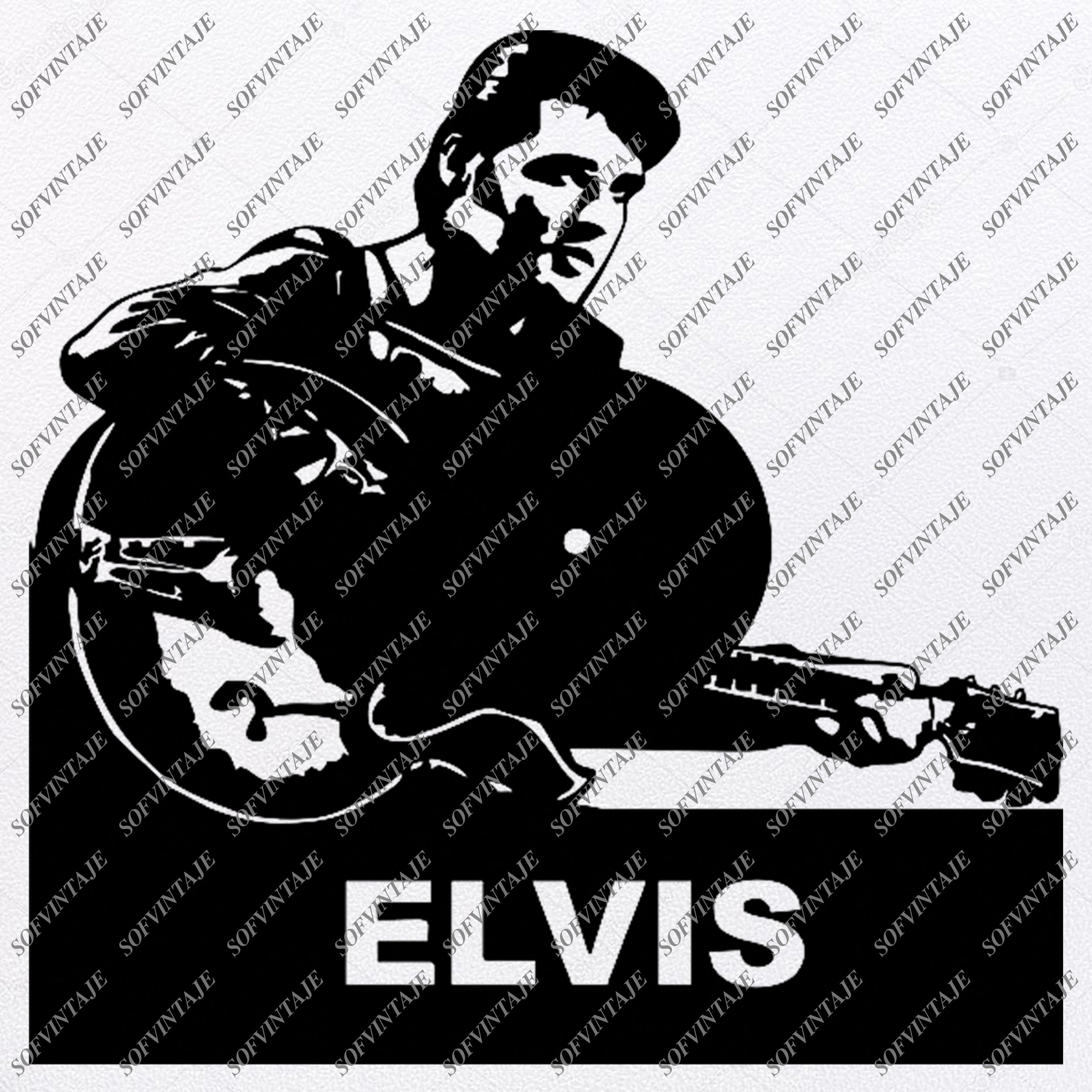 Download Elvis Presley Svg File Presley Svg Design Clipart Music Svg File Sofvintaje