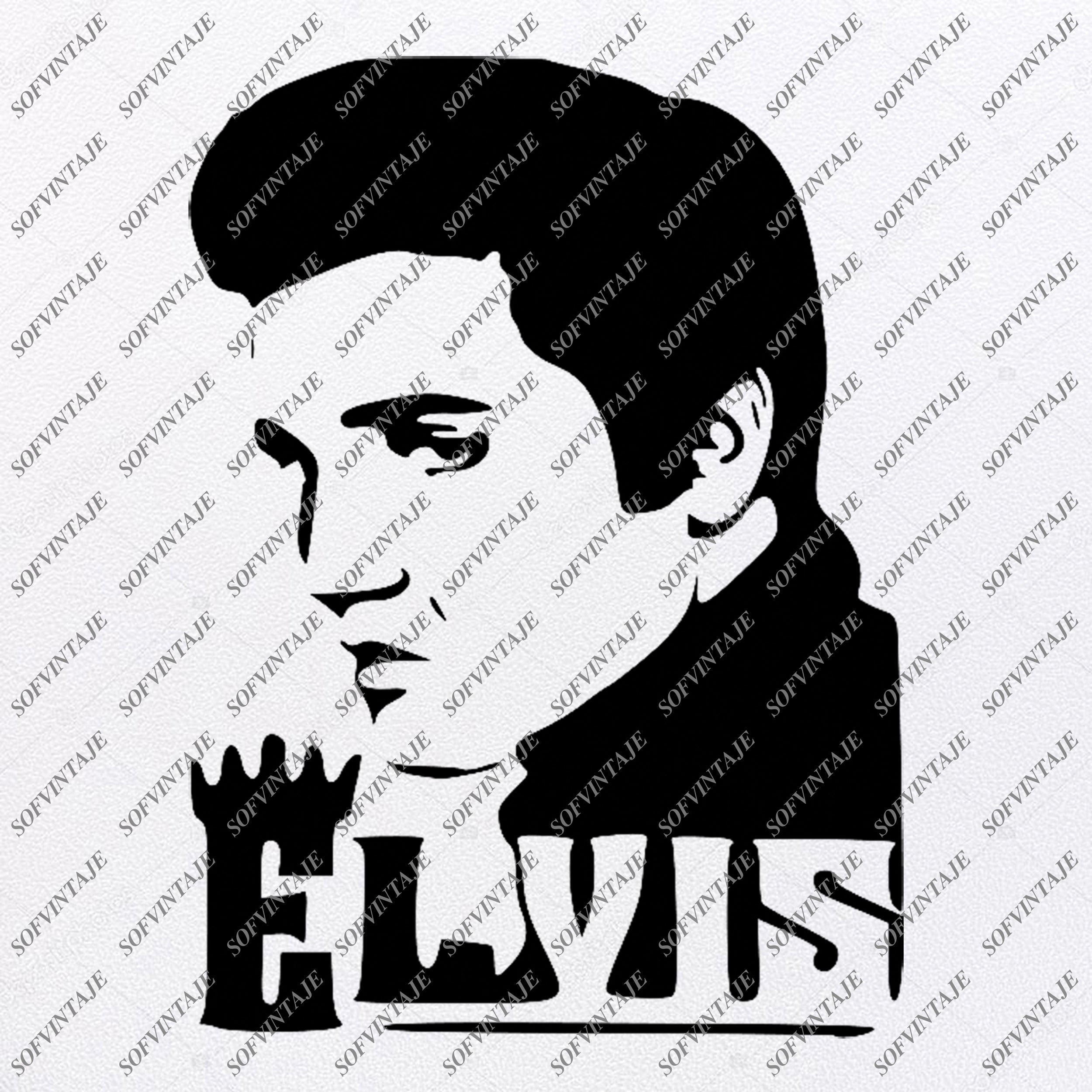Download Elvis Presley Svg File Presley Svg Design Clipart Music Svg File Sofvintaje