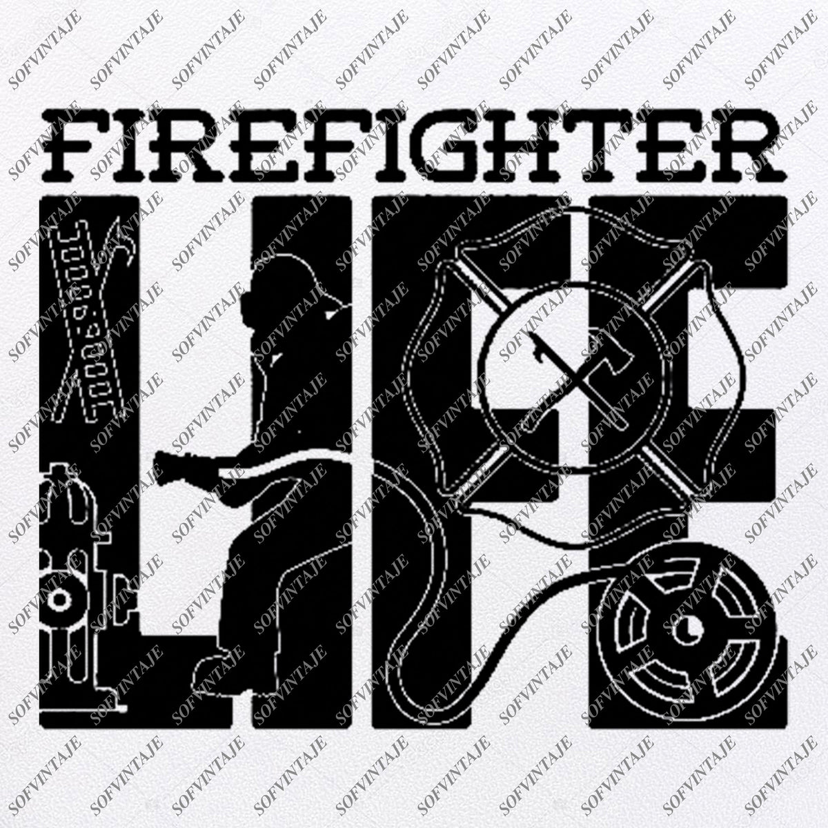 Download Firefighter- Firefighter Svg Files -Firefighter Svg Design - Original - SOFVINTAJE