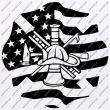 Download Firefighter-Love Firefighter Svg Files - USA Flag Svg ...
