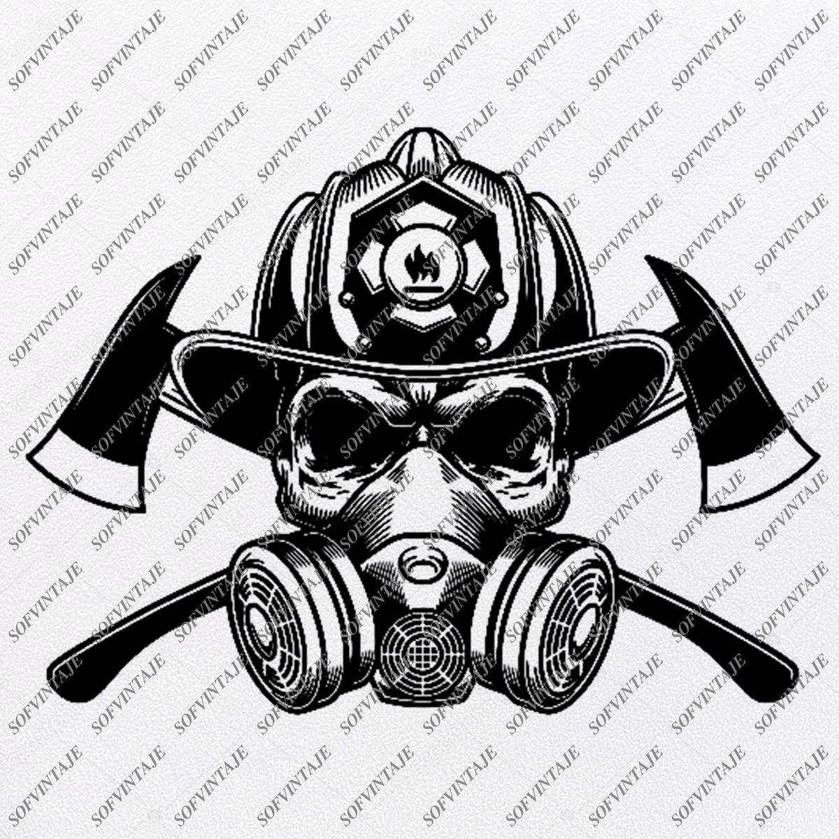 Download Firefighter-Skull Firefighter Svg Files -Firefighter Svg Design - Orig - SOFVINTAJE